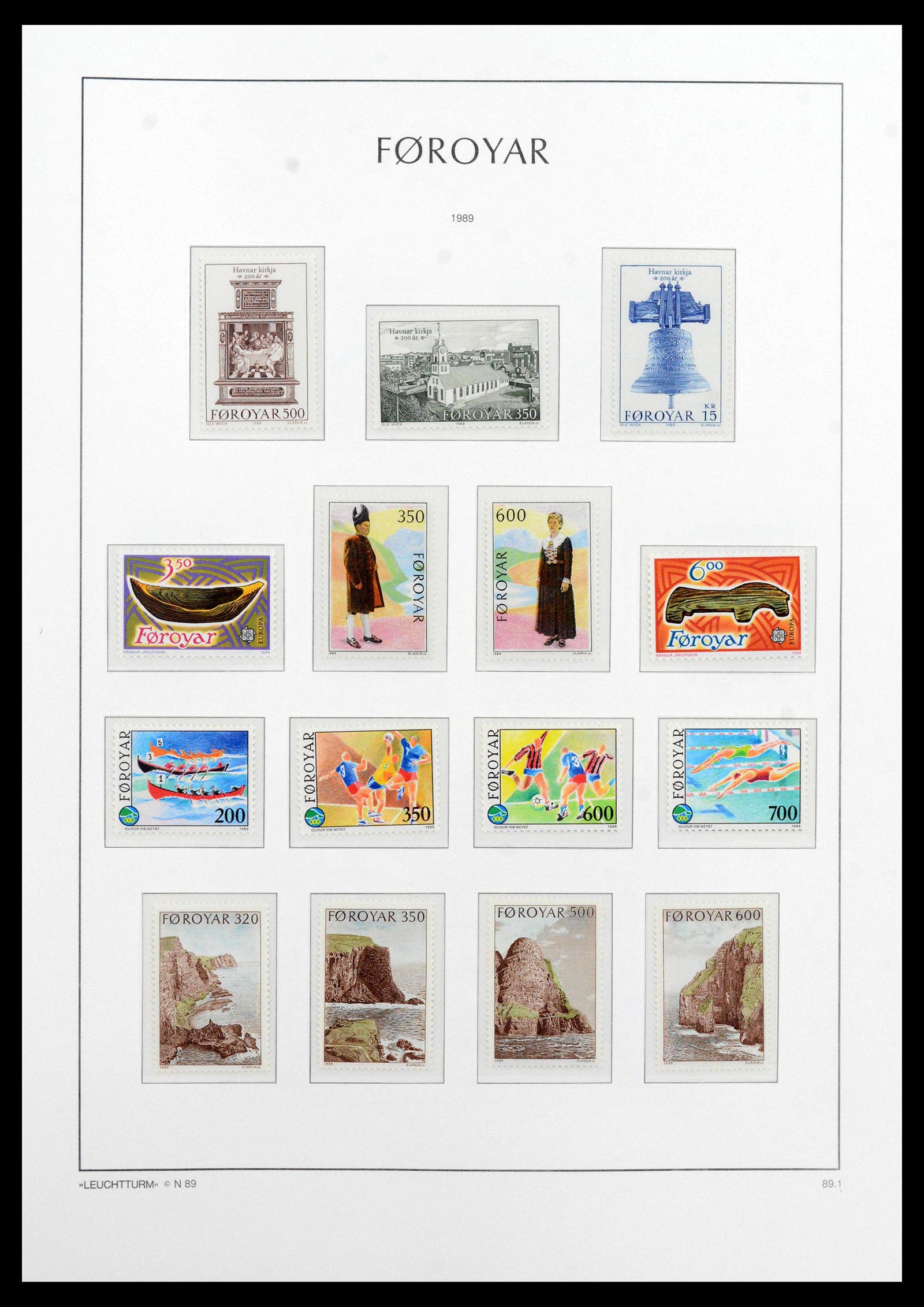 39021 0020 - Postzegelverzameling 39021 Faeroer 1940-2000.