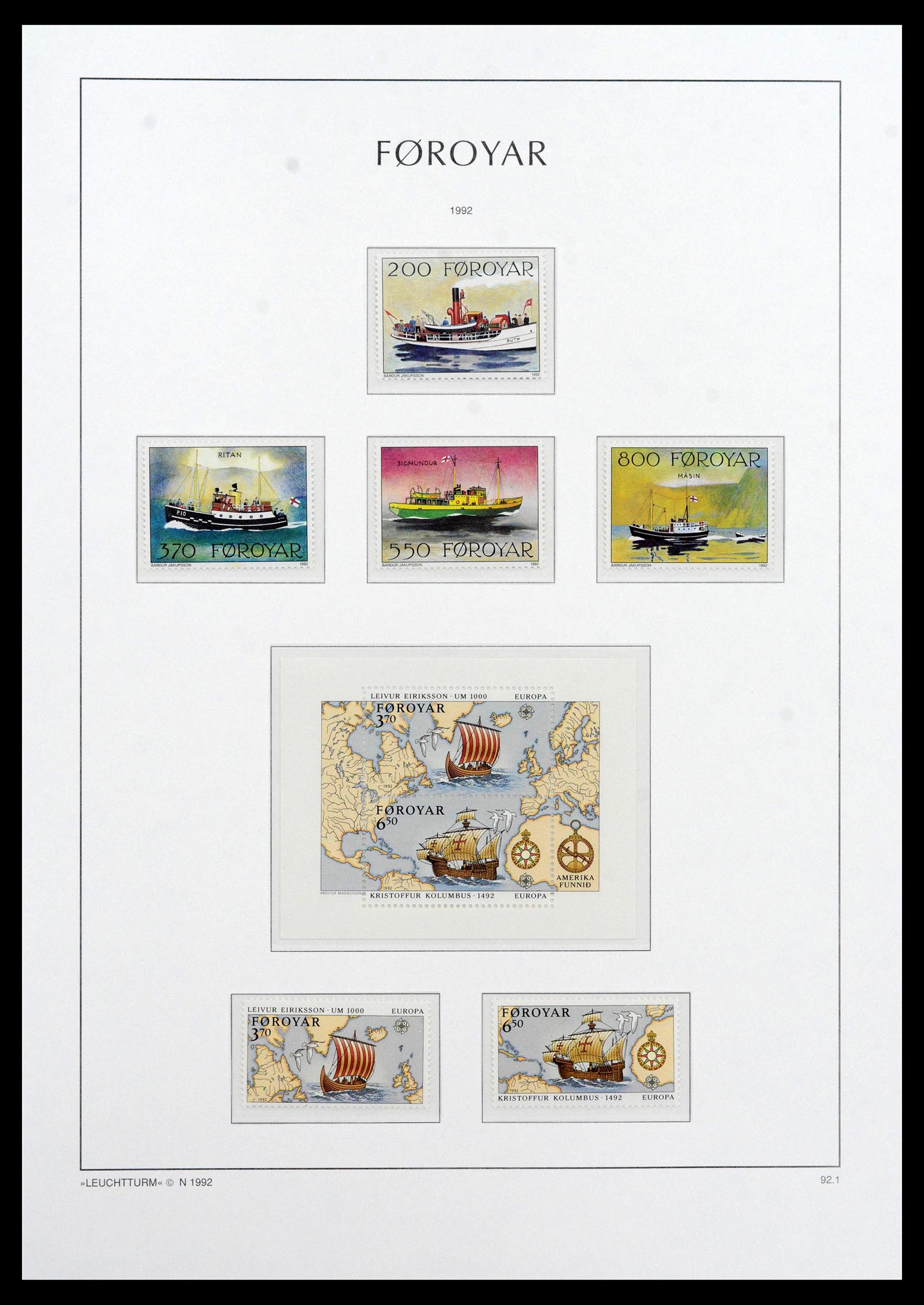39021 0025 - Postzegelverzameling 39021 Faeroer 1940-2000.