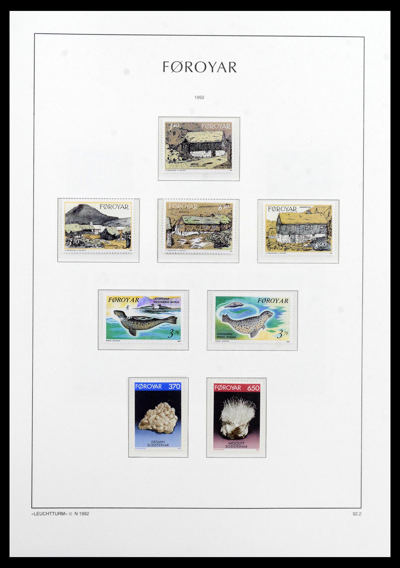 39021 0026 - Postzegelverzameling 39021 Faeroer 1940-2000.