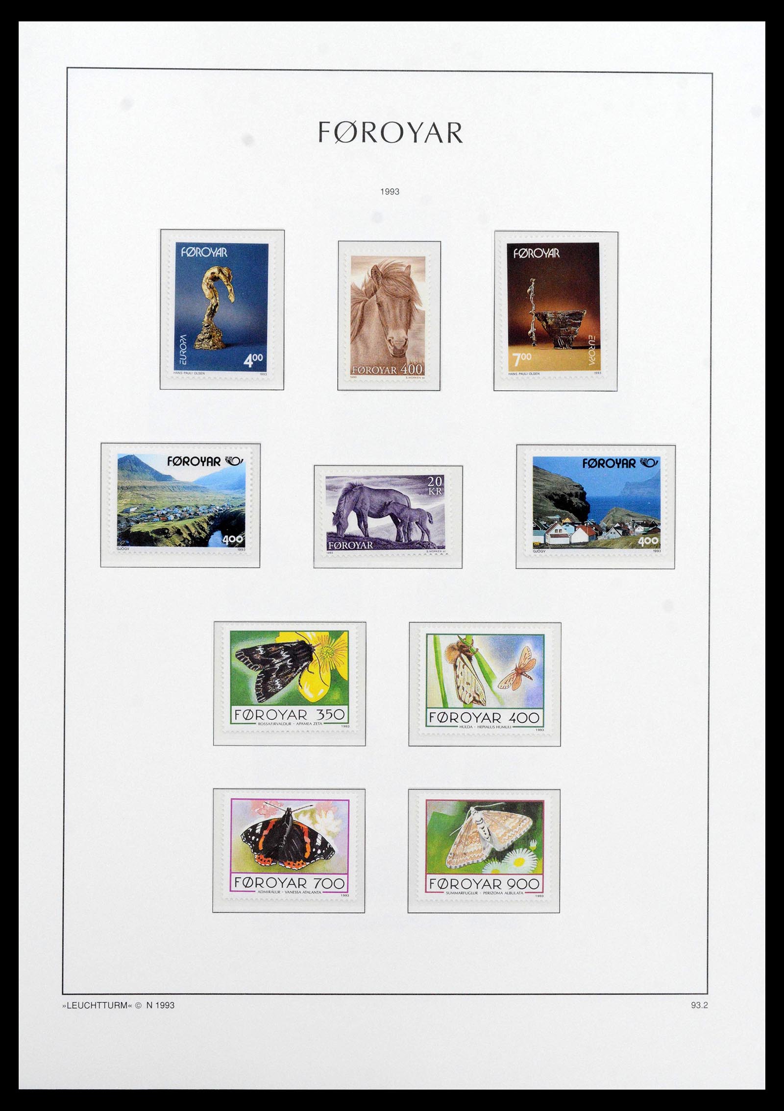 39021 0028 - Postzegelverzameling 39021 Faeroer 1940-2000.