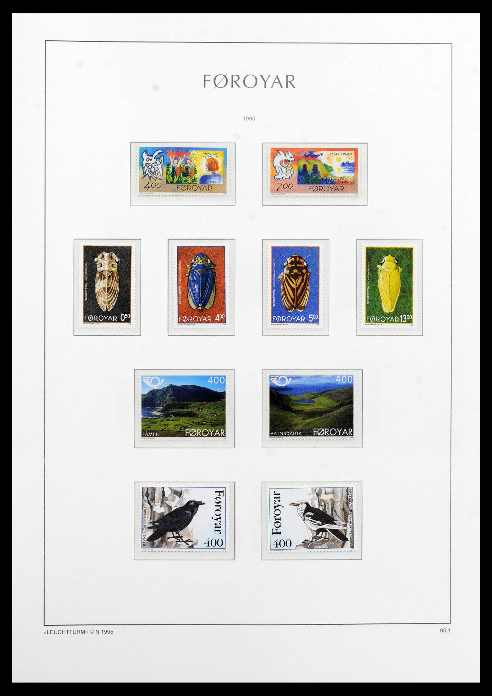 39021 0031 - Postzegelverzameling 39021 Faeroer 1940-2000.