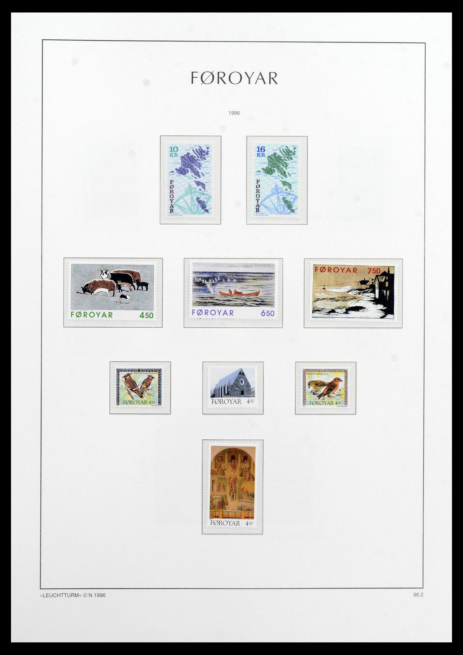 39021 0034 - Postzegelverzameling 39021 Faeroer 1940-2000.