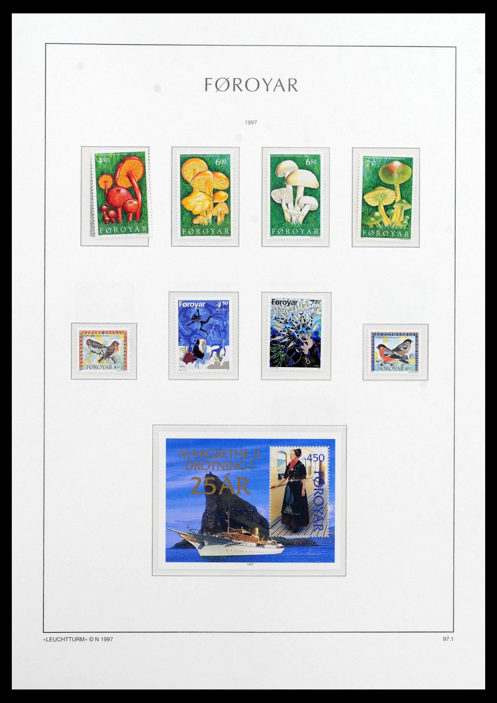 39021 0035 - Postzegelverzameling 39021 Faeroer 1940-2000.