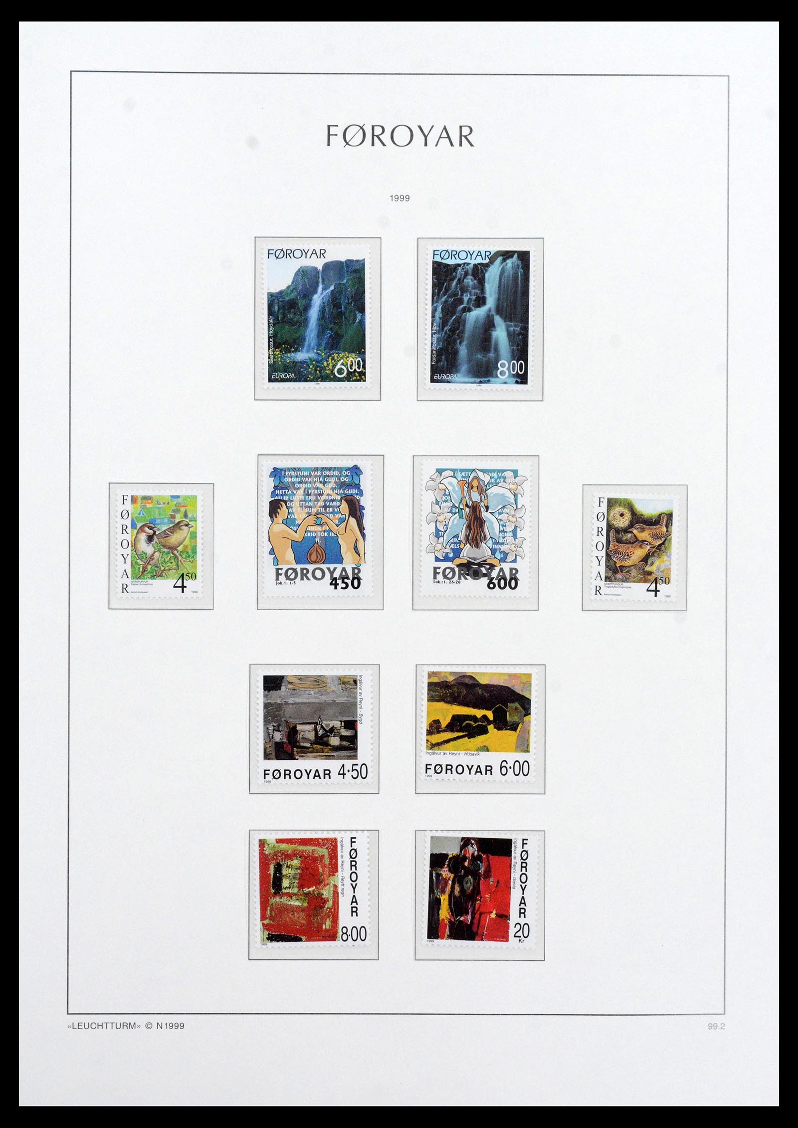 39021 0040 - Postzegelverzameling 39021 Faeroer 1940-2000.