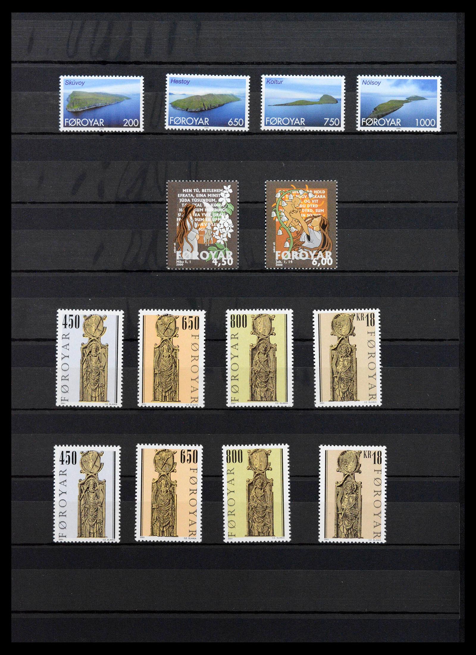 39021 0043 - Postzegelverzameling 39021 Faeroer 1940-2000.