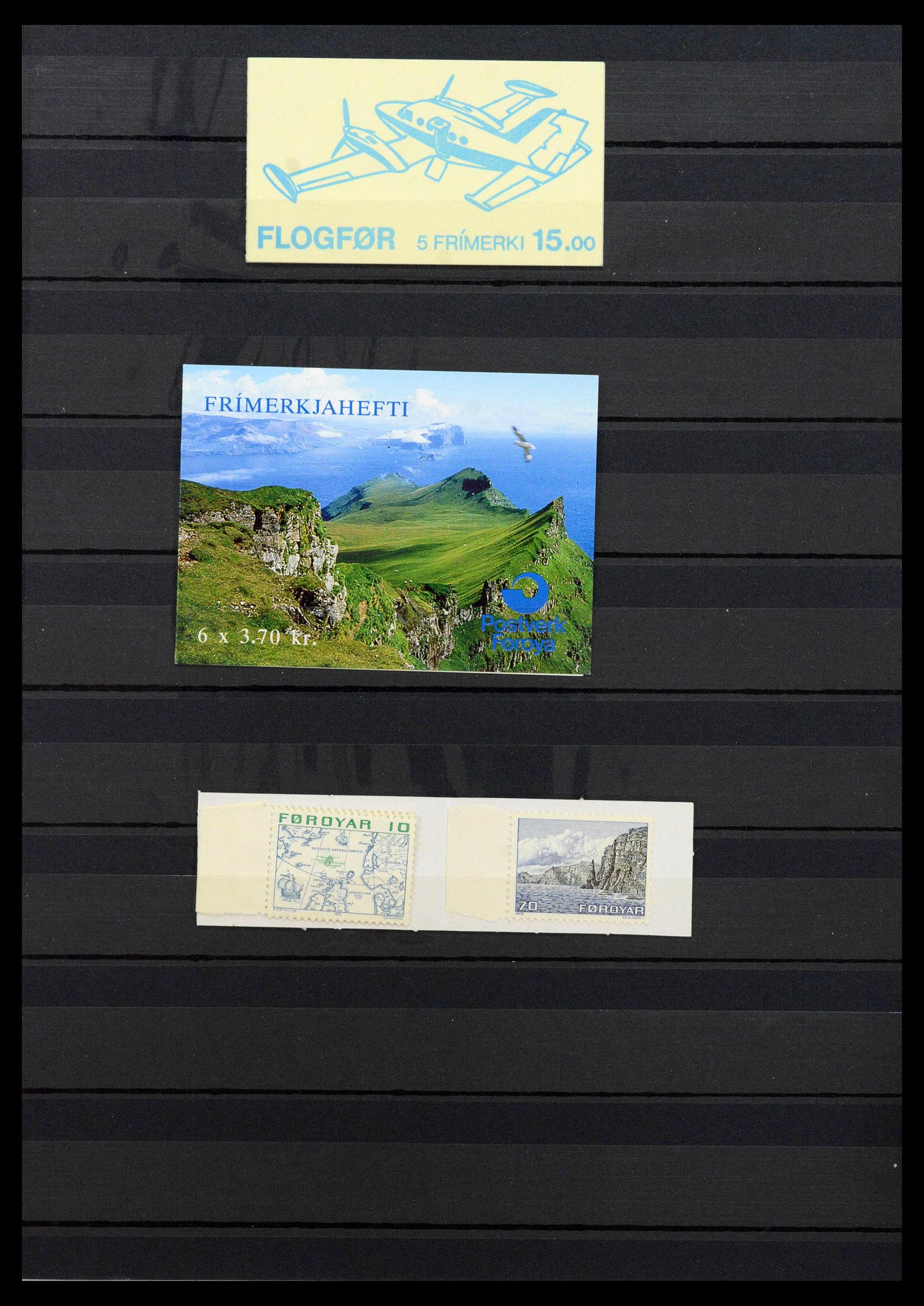 39021 0045 - Postzegelverzameling 39021 Faeroer 1940-2000.
