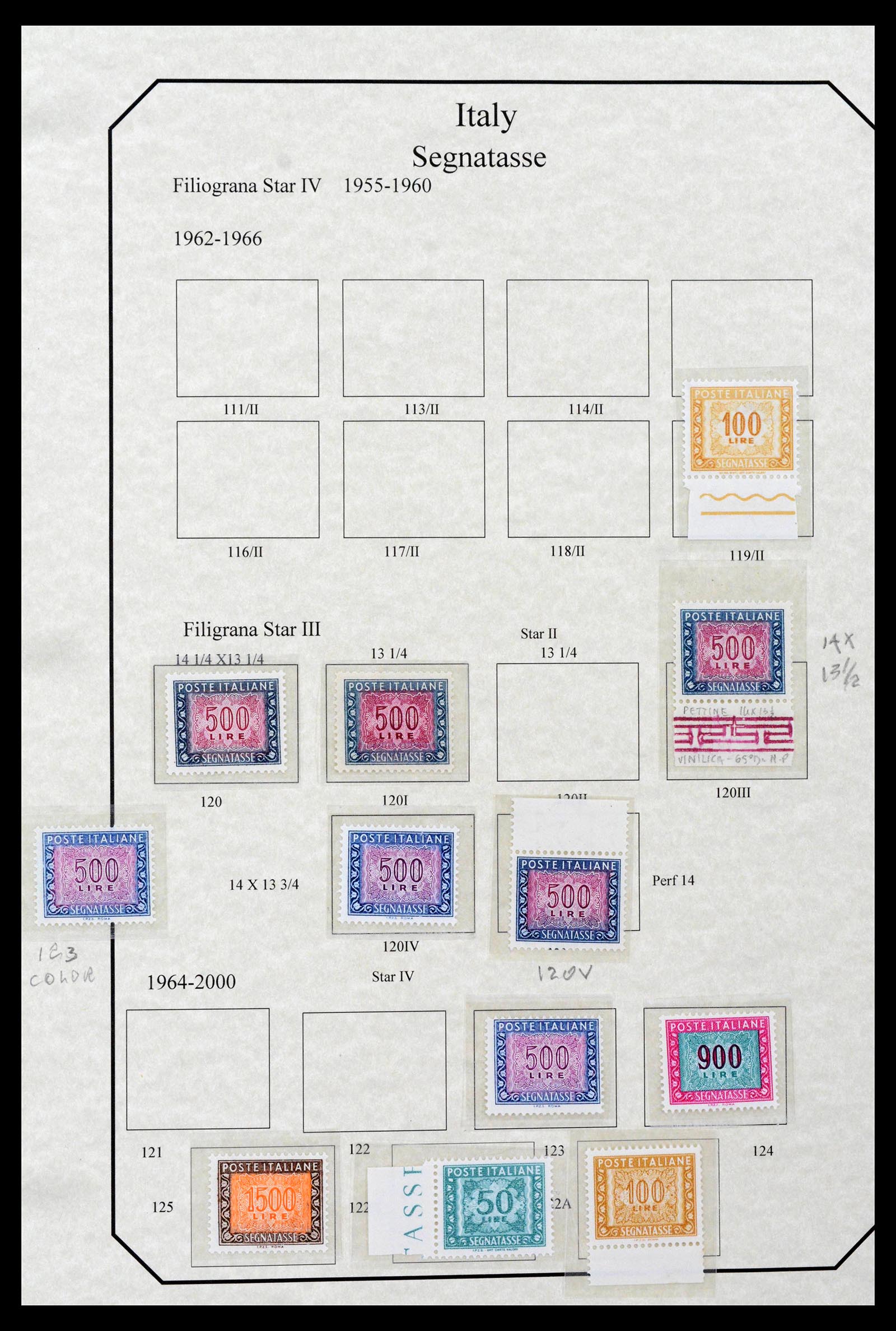 39022 0020 - Stamp collection 39022 Italy postage dues 1861-2000.