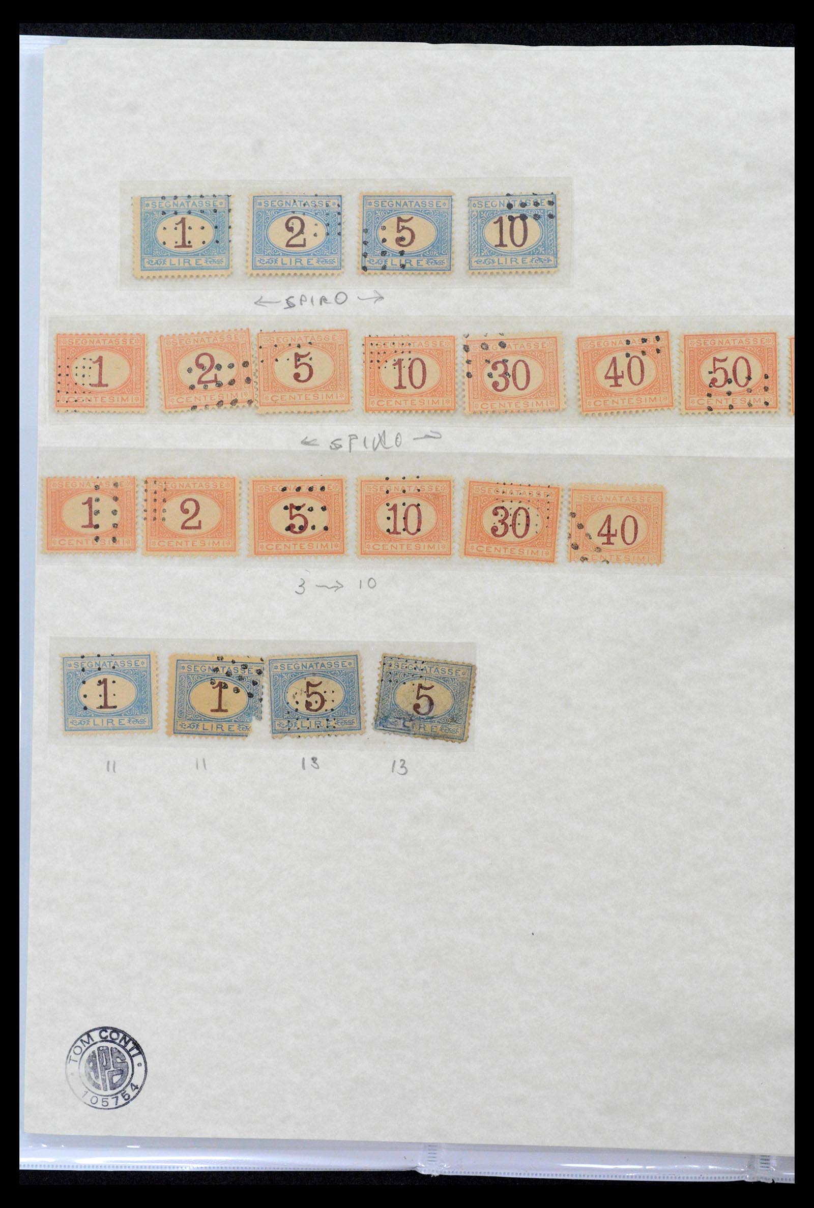 39022 0021 - Stamp collection 39022 Italy postage dues 1861-2000.