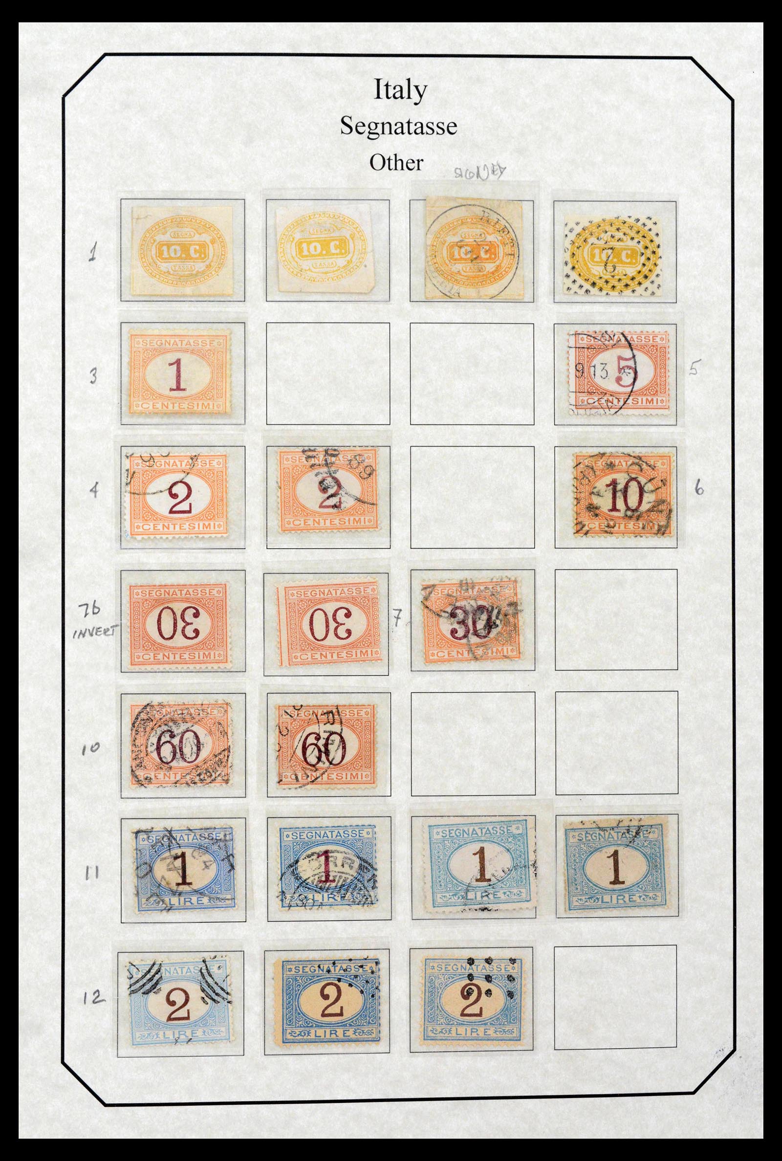 39022 0022 - Stamp collection 39022 Italy postage dues 1861-2000.