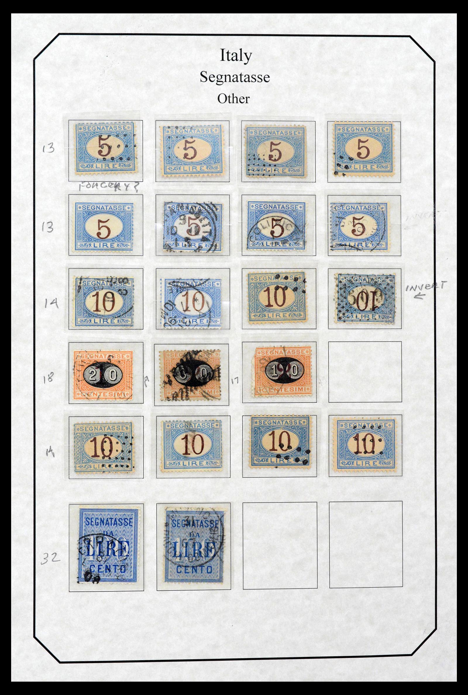 39022 0023 - Stamp collection 39022 Italy postage dues 1861-2000.