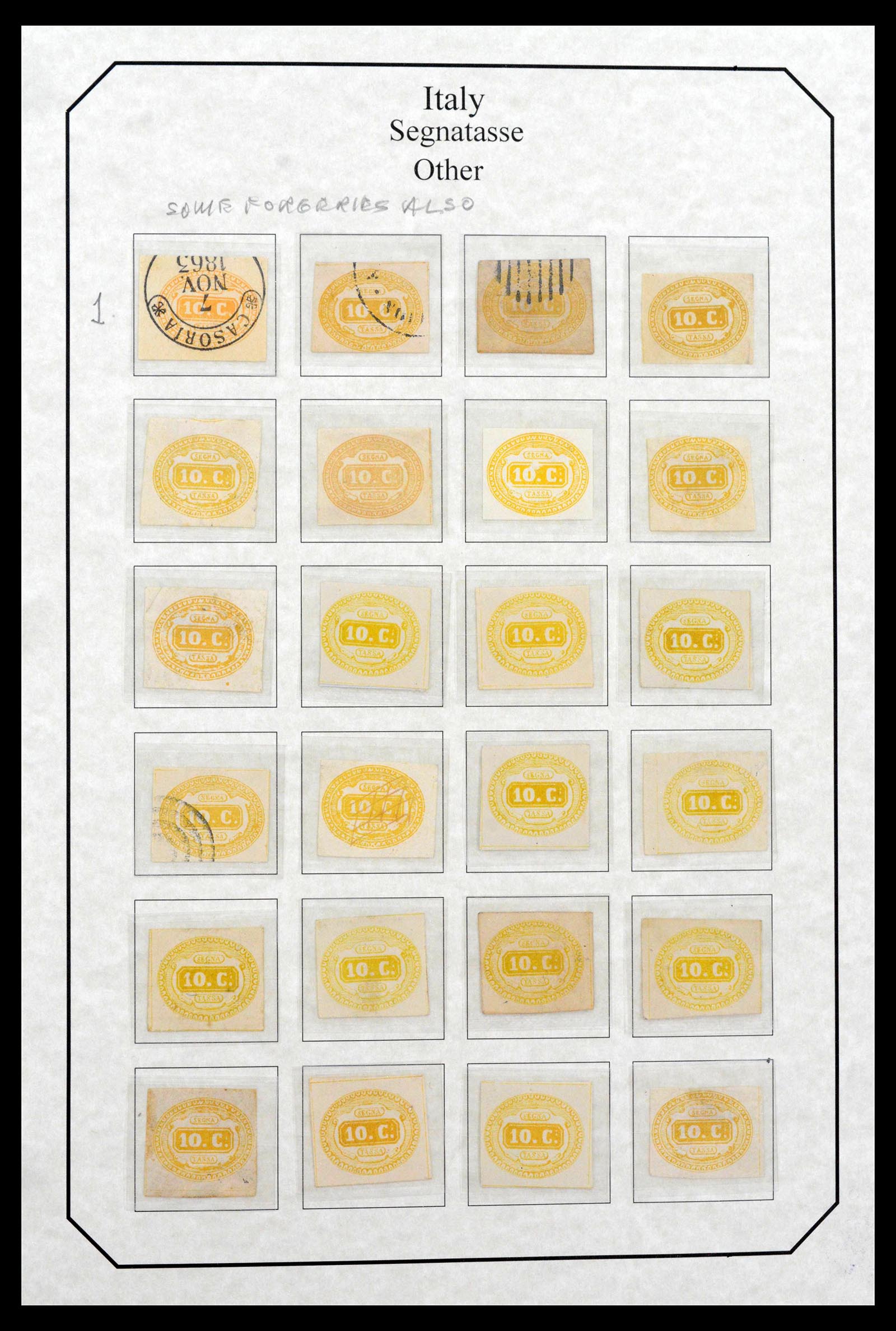 39022 0024 - Stamp collection 39022 Italy postage dues 1861-2000.