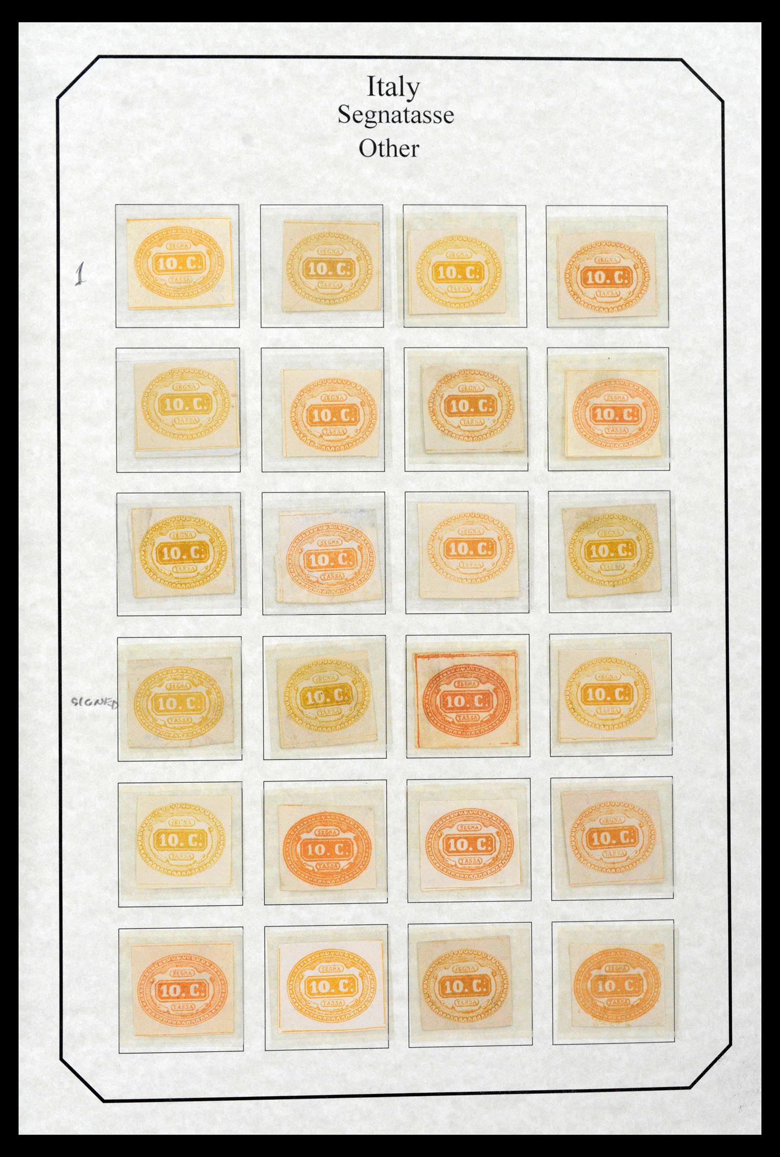 39022 0025 - Stamp collection 39022 Italy postage dues 1861-2000.