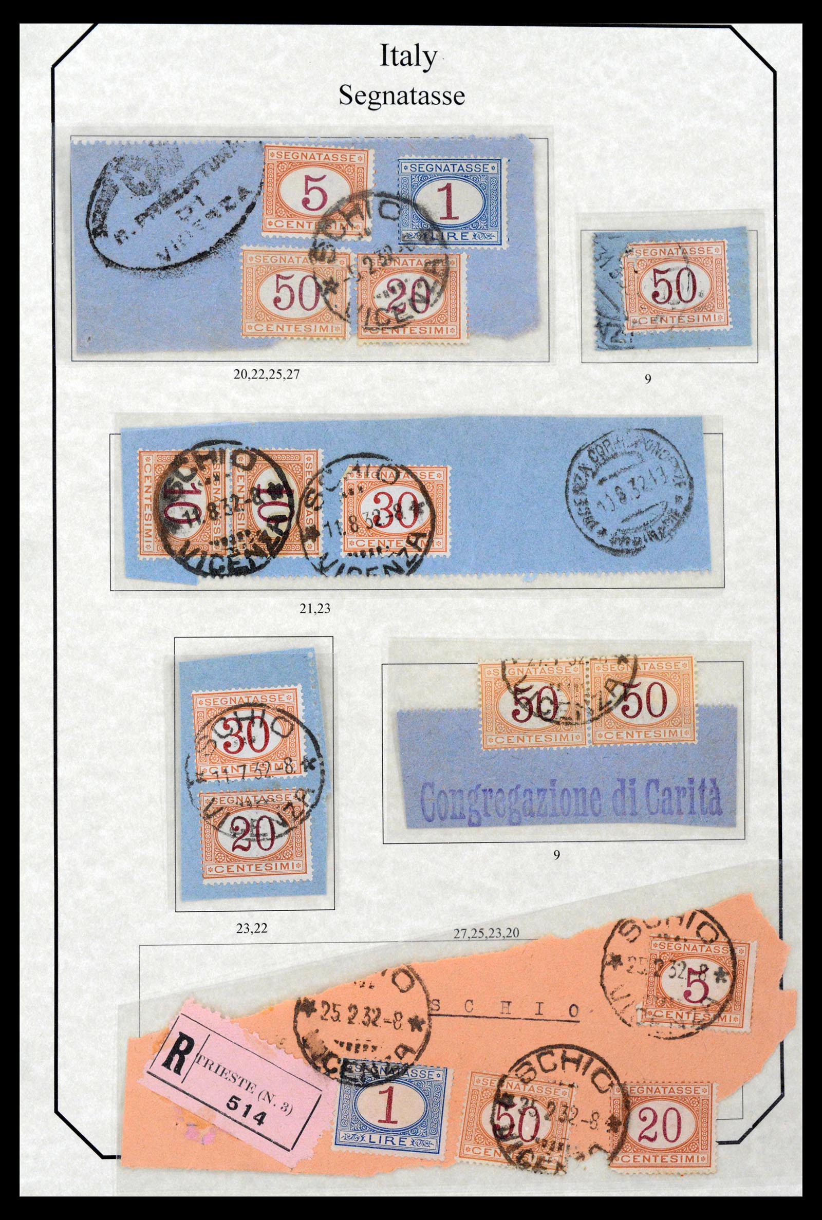 39022 0031 - Stamp collection 39022 Italy postage dues 1861-2000.