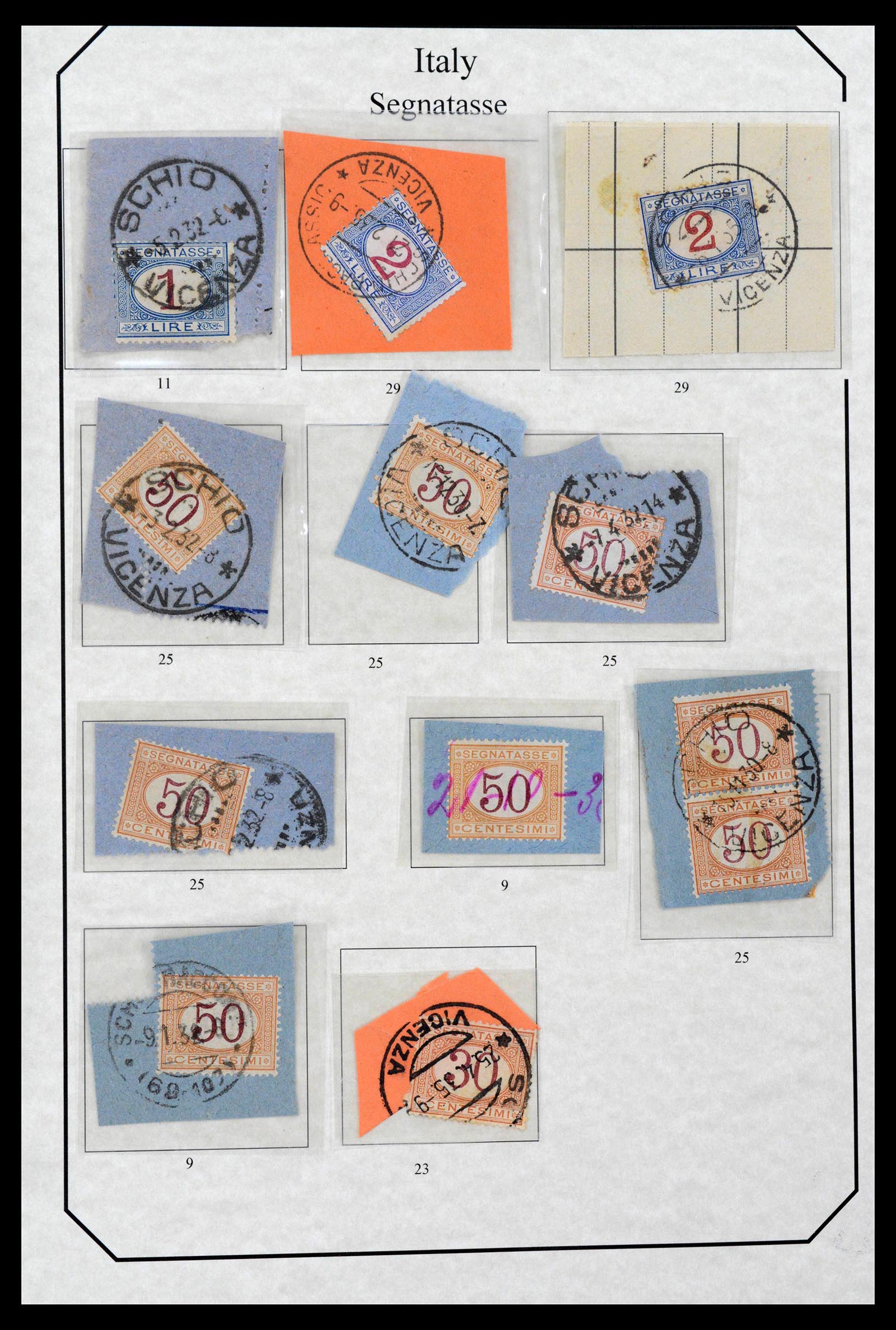 39022 0033 - Postzegelverzameling 39022 Italië port 1861-2000.