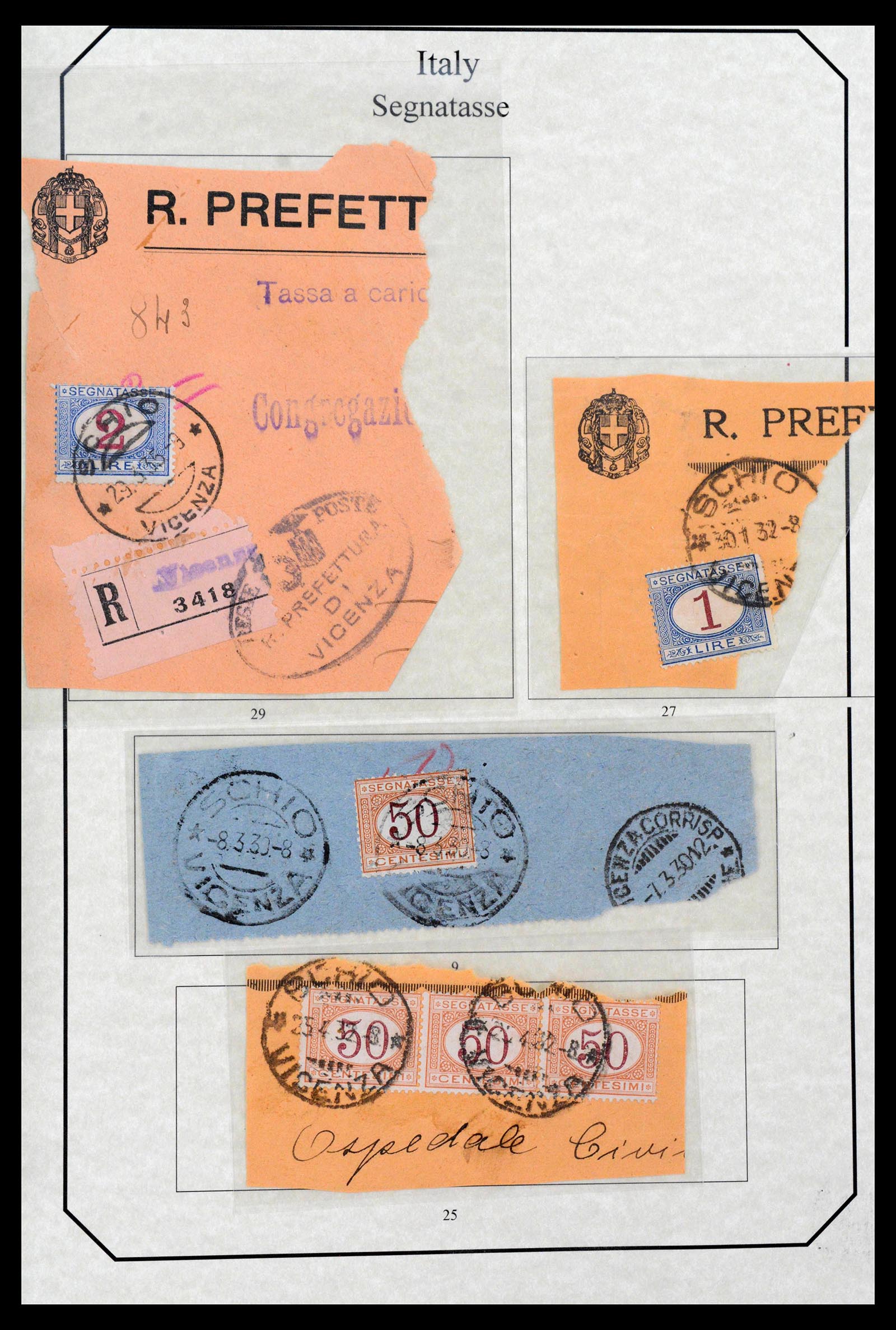 39022 0035 - Stamp collection 39022 Italy postage dues 1861-2000.