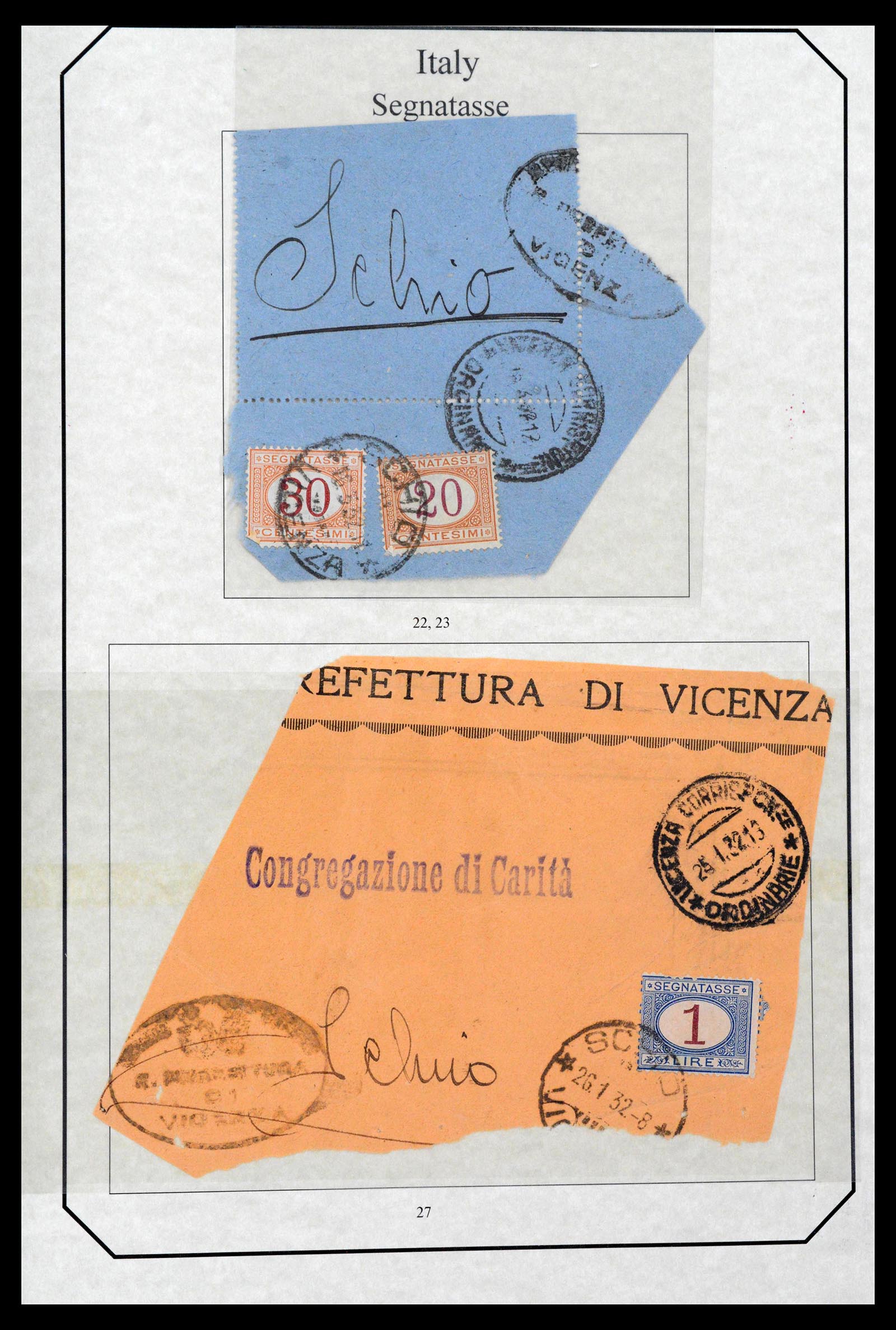 39022 0037 - Postzegelverzameling 39022 Italië port 1861-2000.