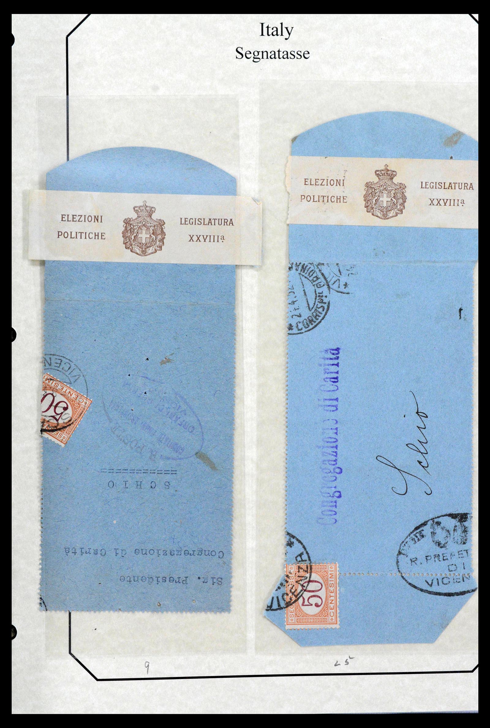 39022 0039 - Postzegelverzameling 39022 Italië port 1861-2000.