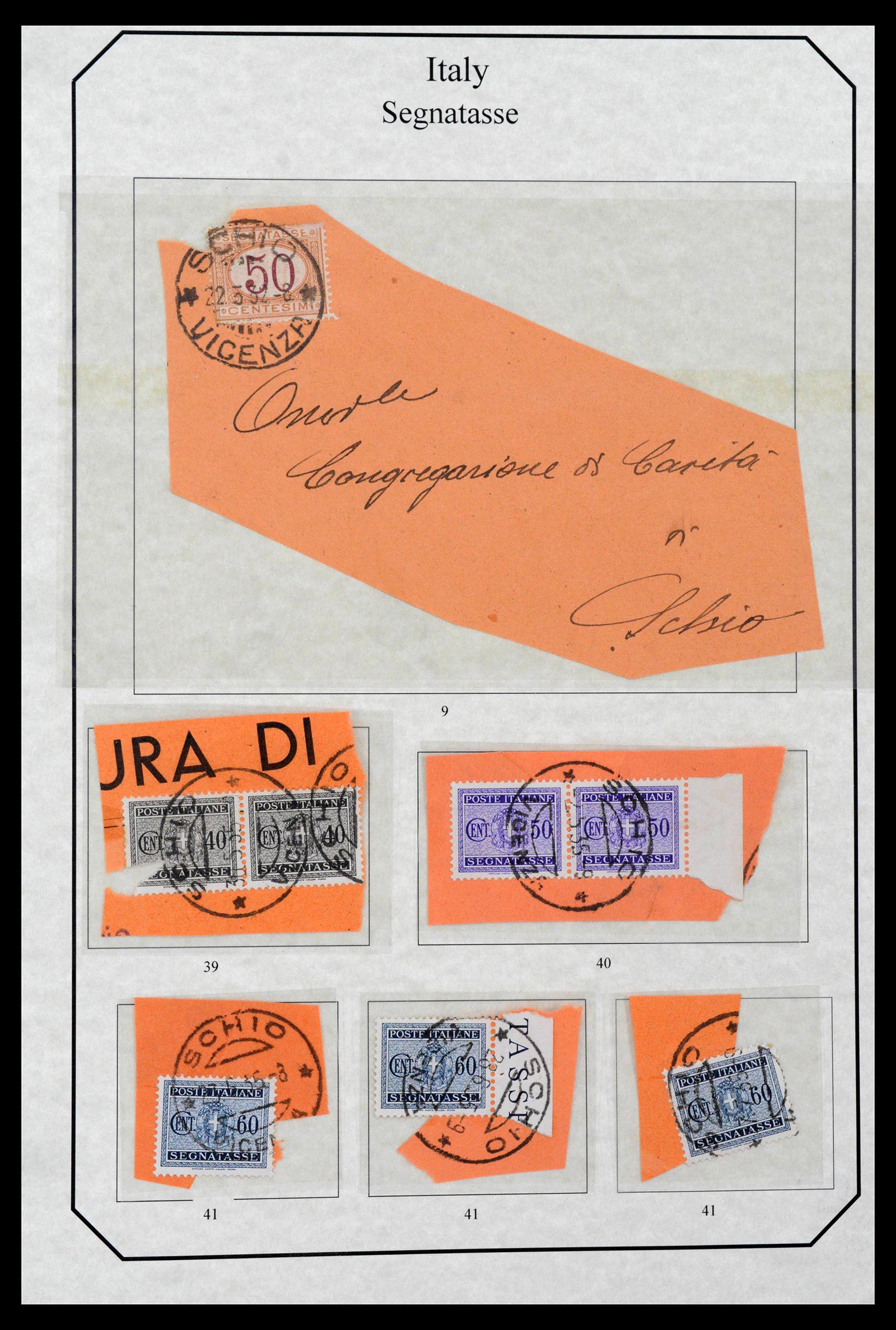 39022 0040 - Postzegelverzameling 39022 Italië port 1861-2000.