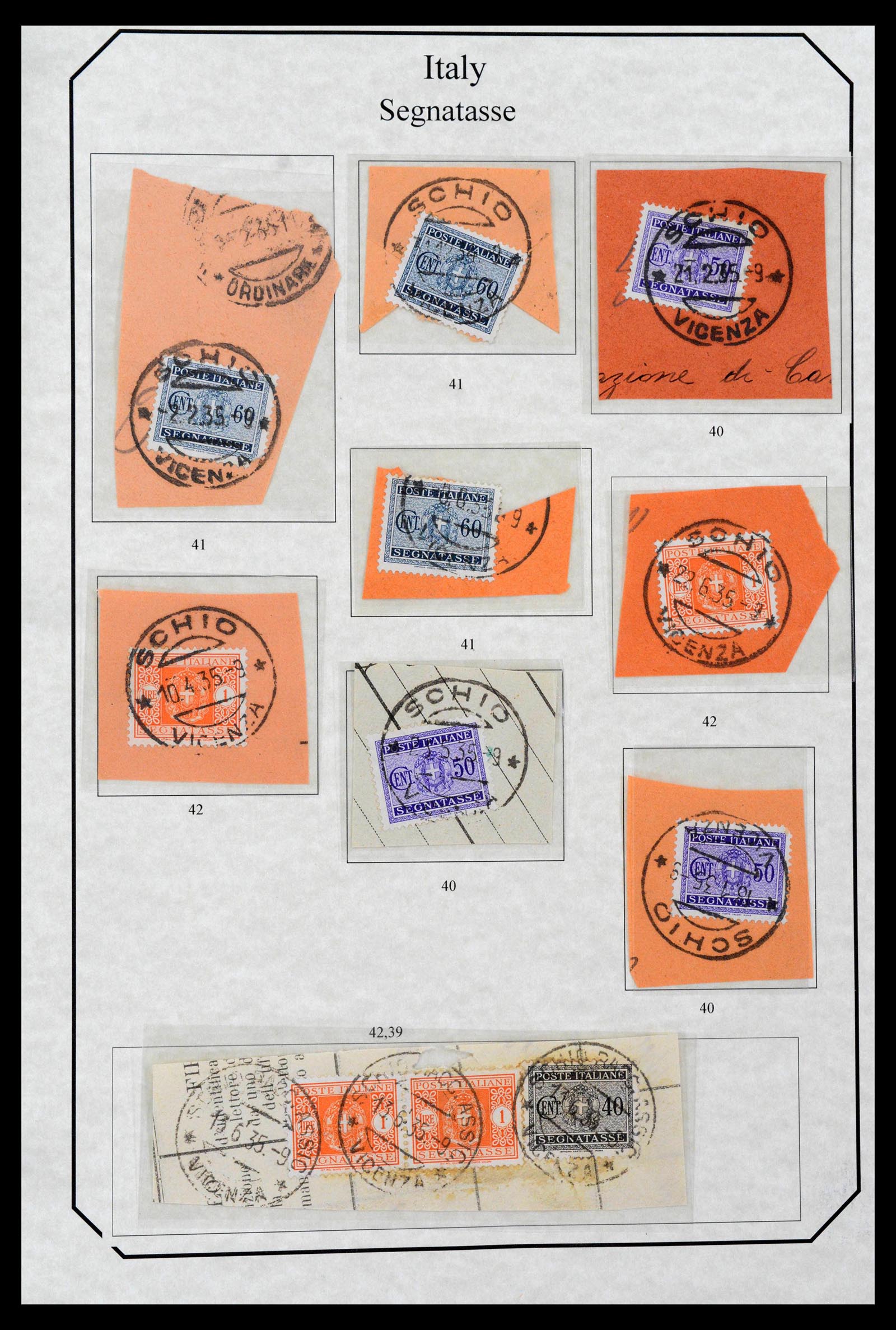 39022 0041 - Stamp collection 39022 Italy postage dues 1861-2000.