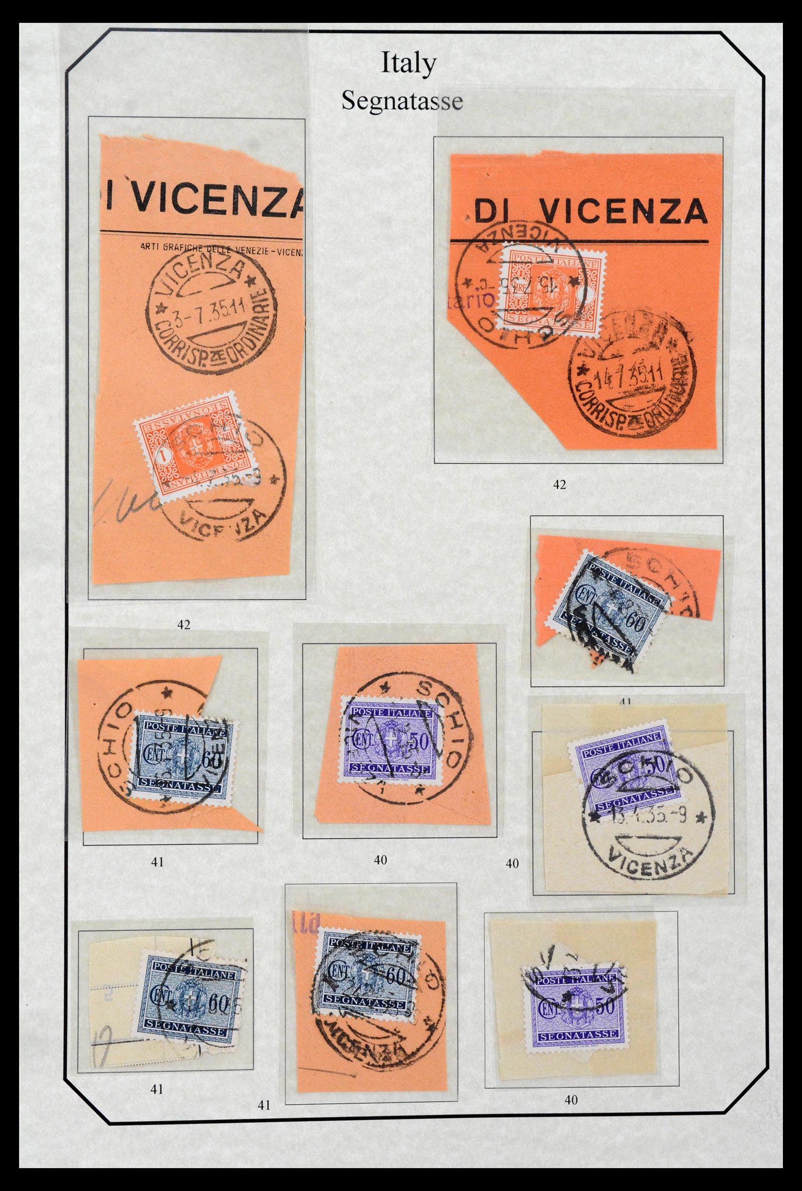 39022 0042 - Stamp collection 39022 Italy postage dues 1861-2000.