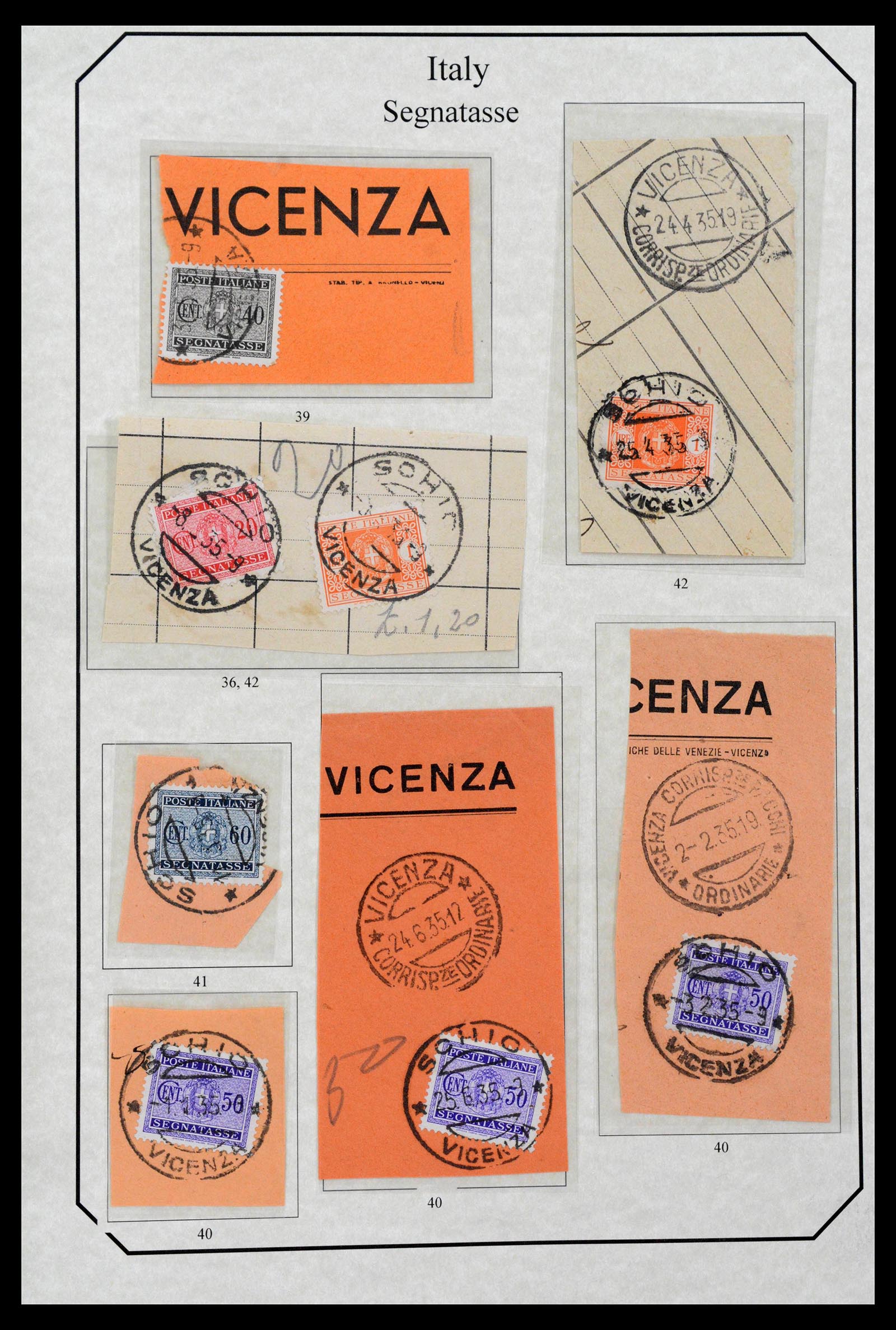 39022 0043 - Stamp collection 39022 Italy postage dues 1861-2000.
