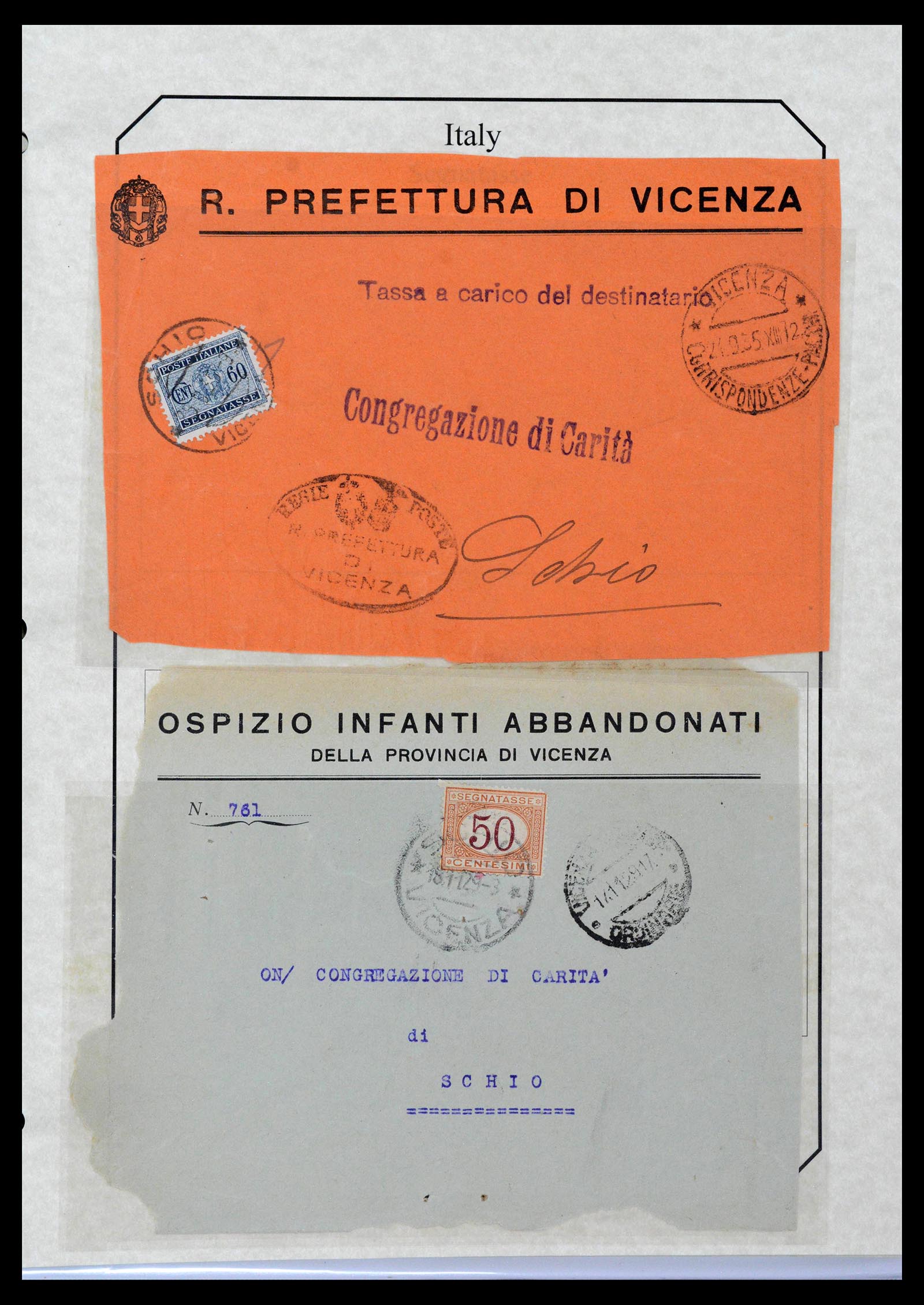 39022 0064 - Postzegelverzameling 39022 Italië port 1861-2000.