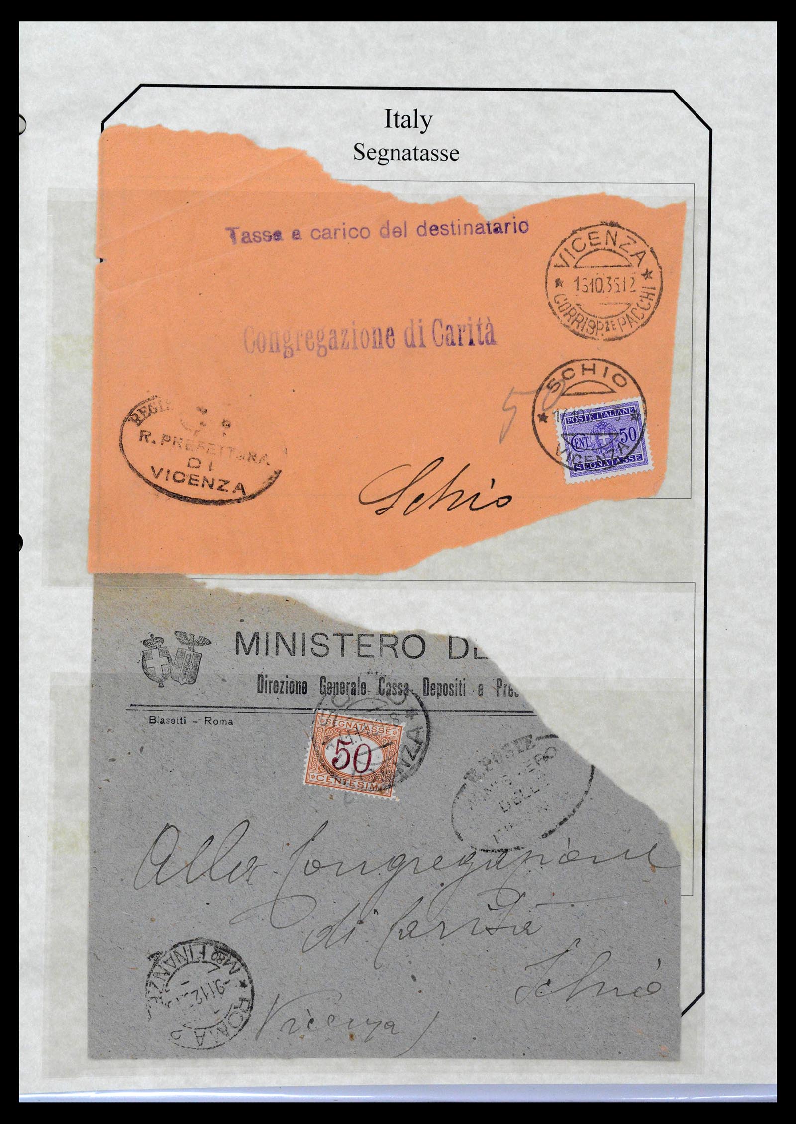 39022 0065 - Postzegelverzameling 39022 Italië port 1861-2000.