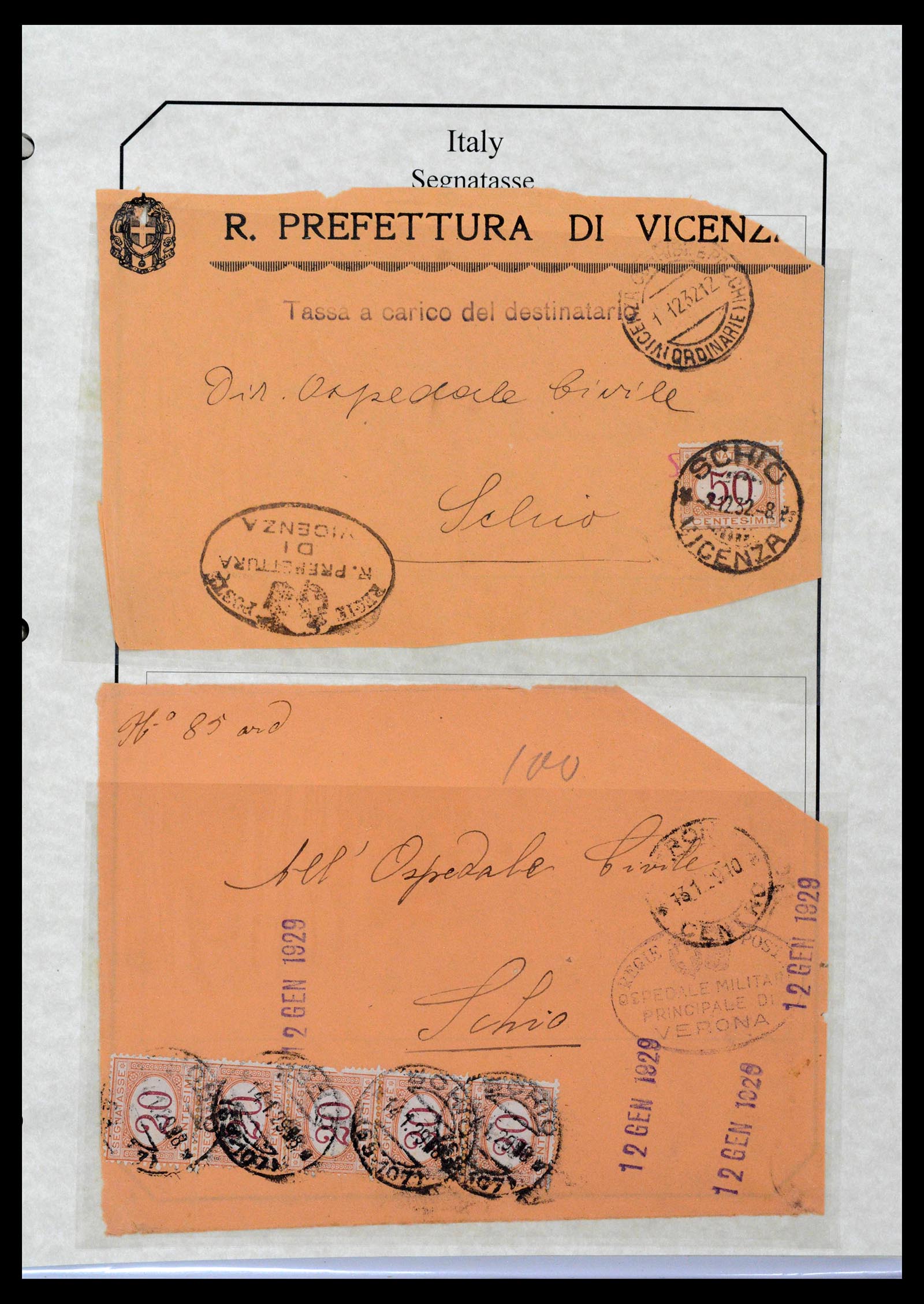 39022 0069 - Postzegelverzameling 39022 Italië port 1861-2000.