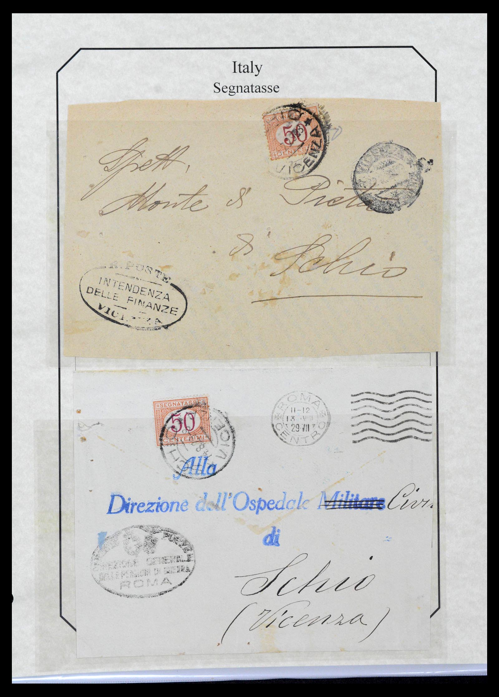 39022 0071 - Postzegelverzameling 39022 Italië port 1861-2000.