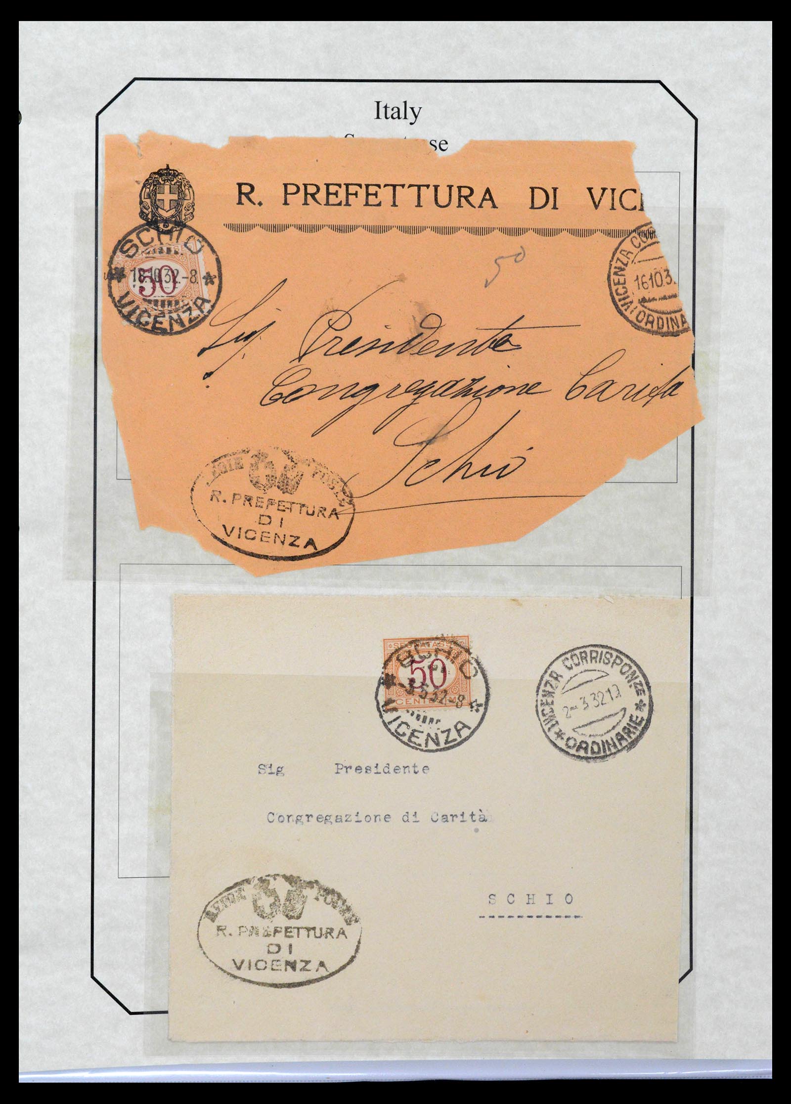39022 0074 - Postzegelverzameling 39022 Italië port 1861-2000.