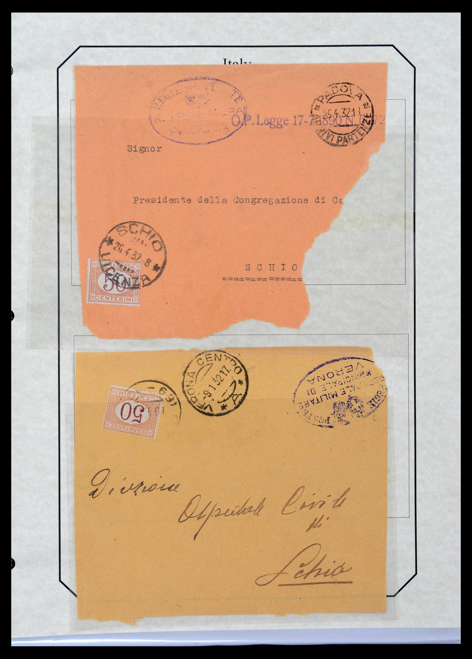 39022 0076 - Postzegelverzameling 39022 Italië port 1861-2000.