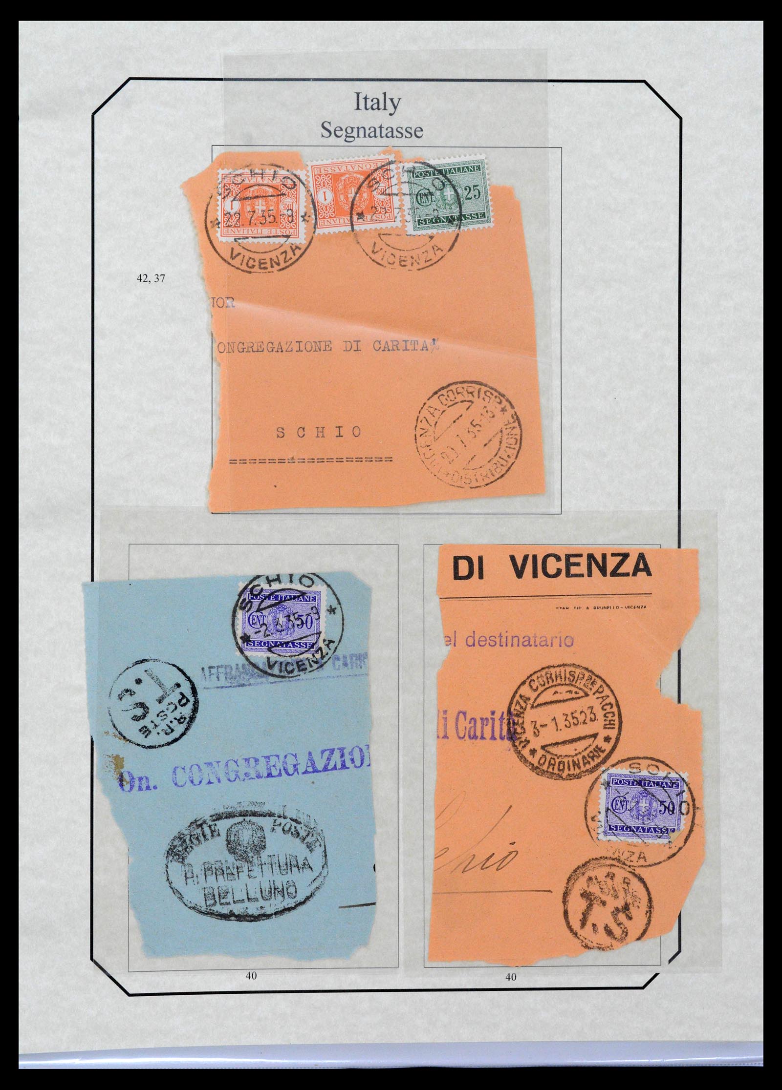 39022 0079 - Postzegelverzameling 39022 Italië port 1861-2000.
