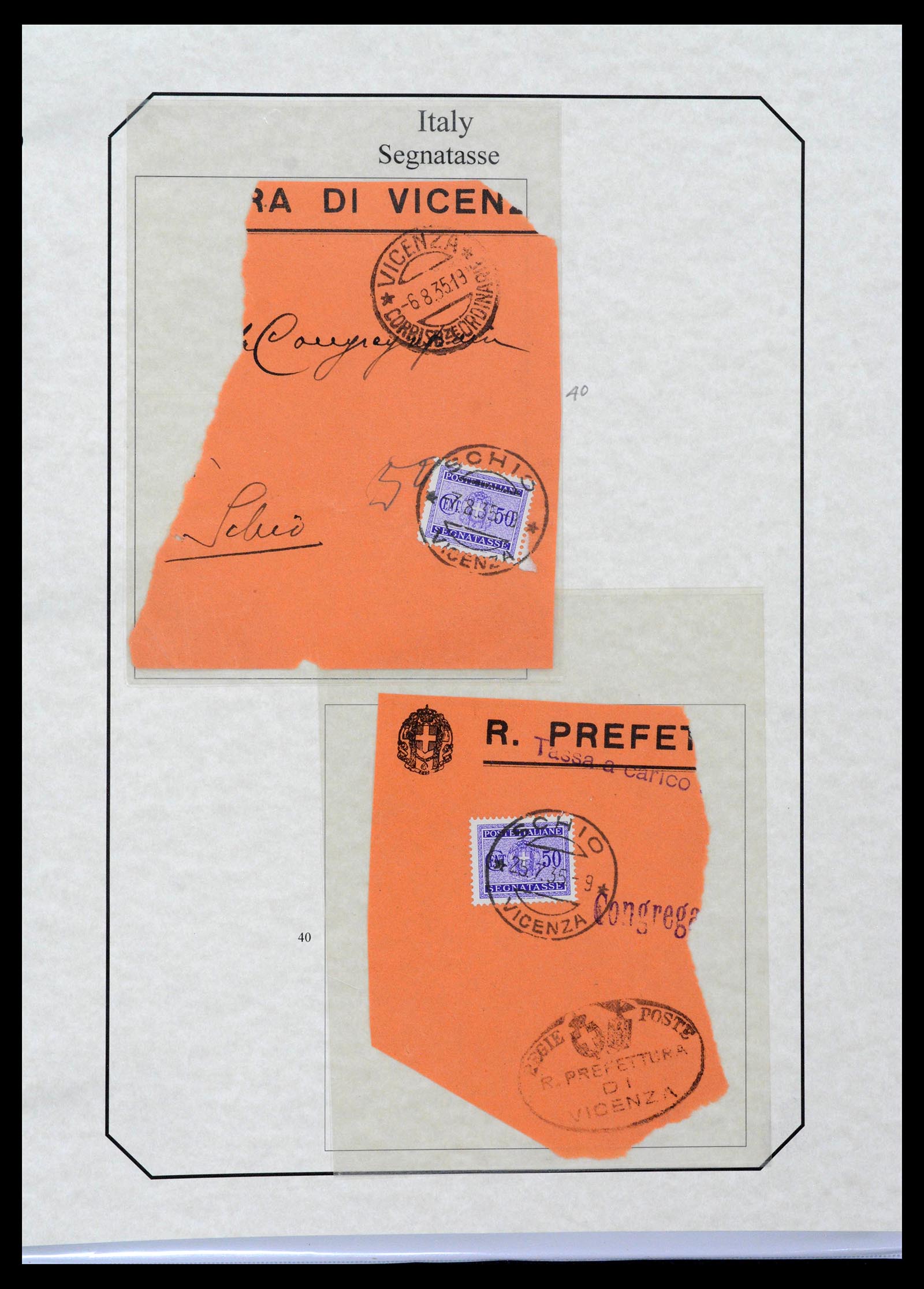 39022 0080 - Postzegelverzameling 39022 Italië port 1861-2000.