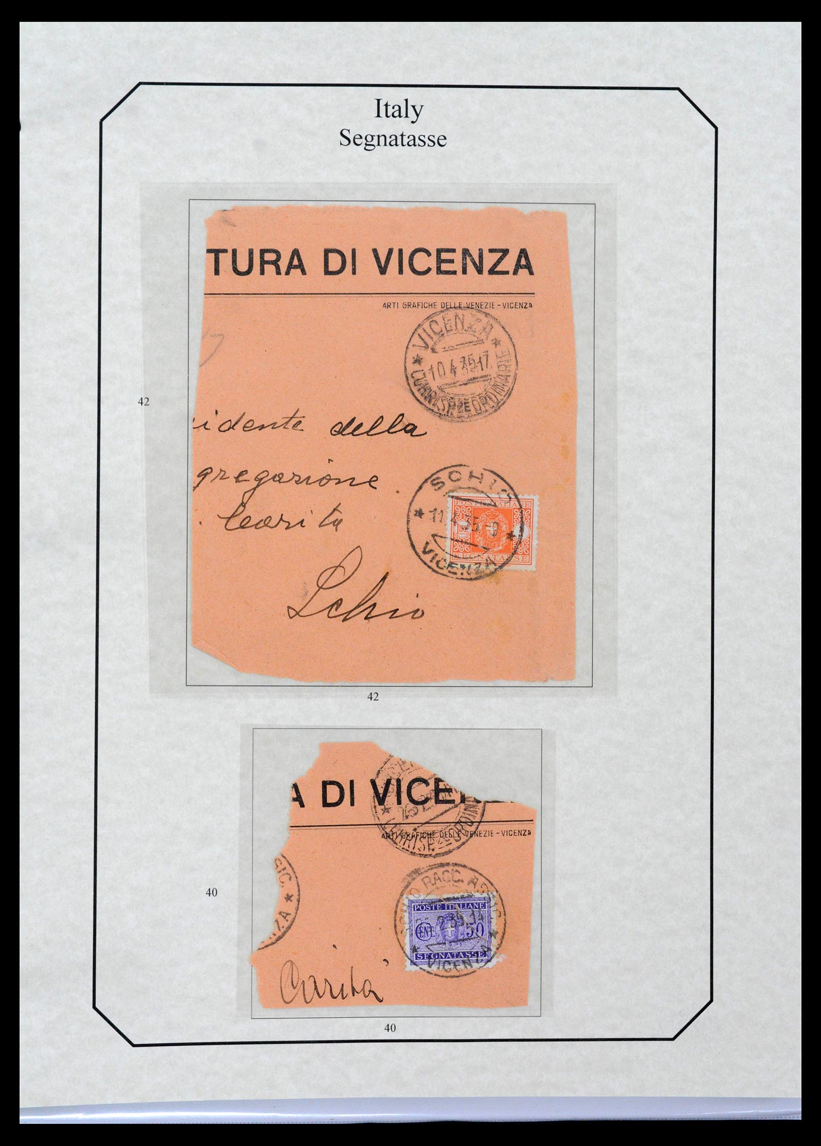 39022 0081 - Stamp collection 39022 Italy postage dues 1861-2000.