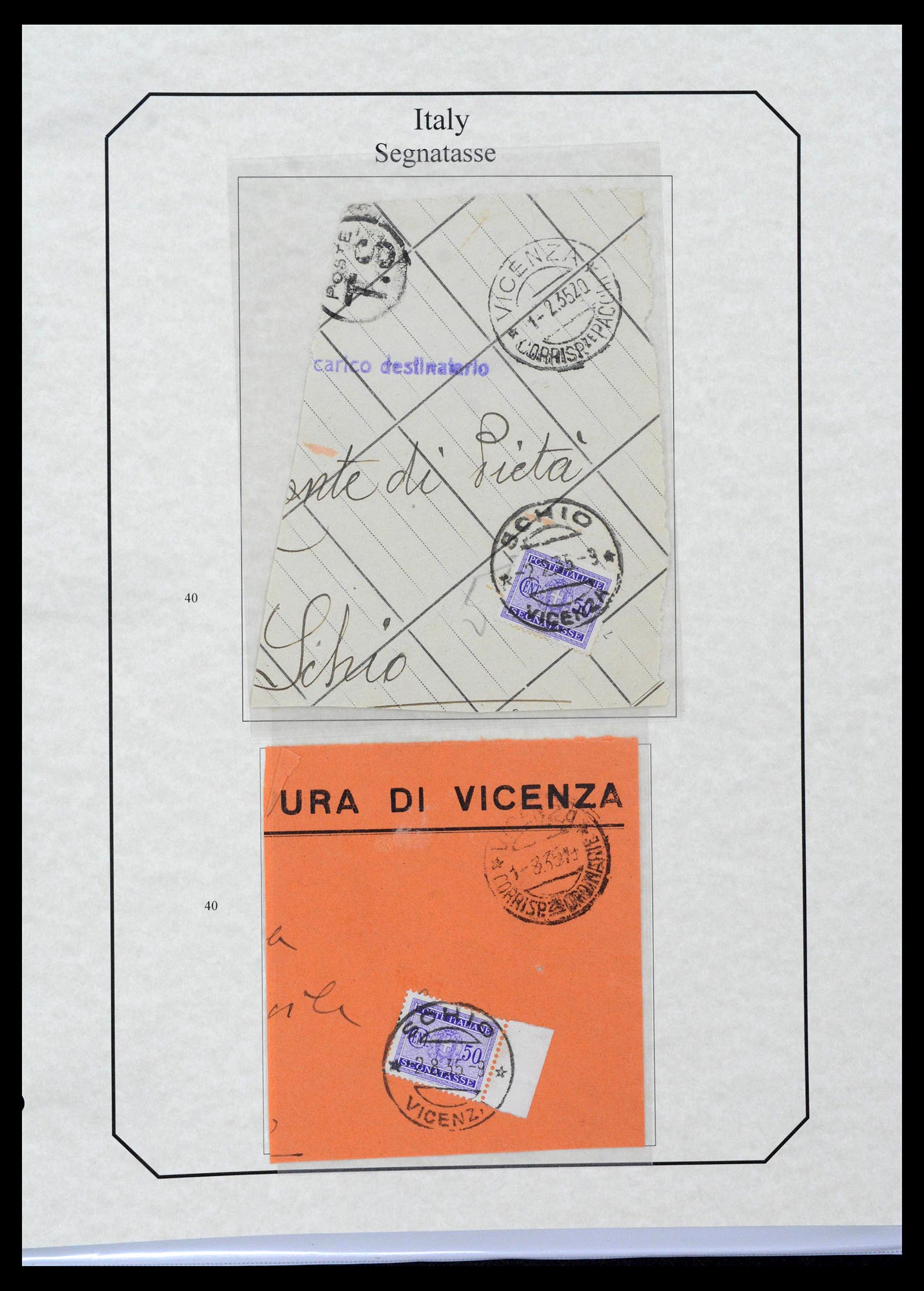 39022 0083 - Stamp collection 39022 Italy postage dues 1861-2000.