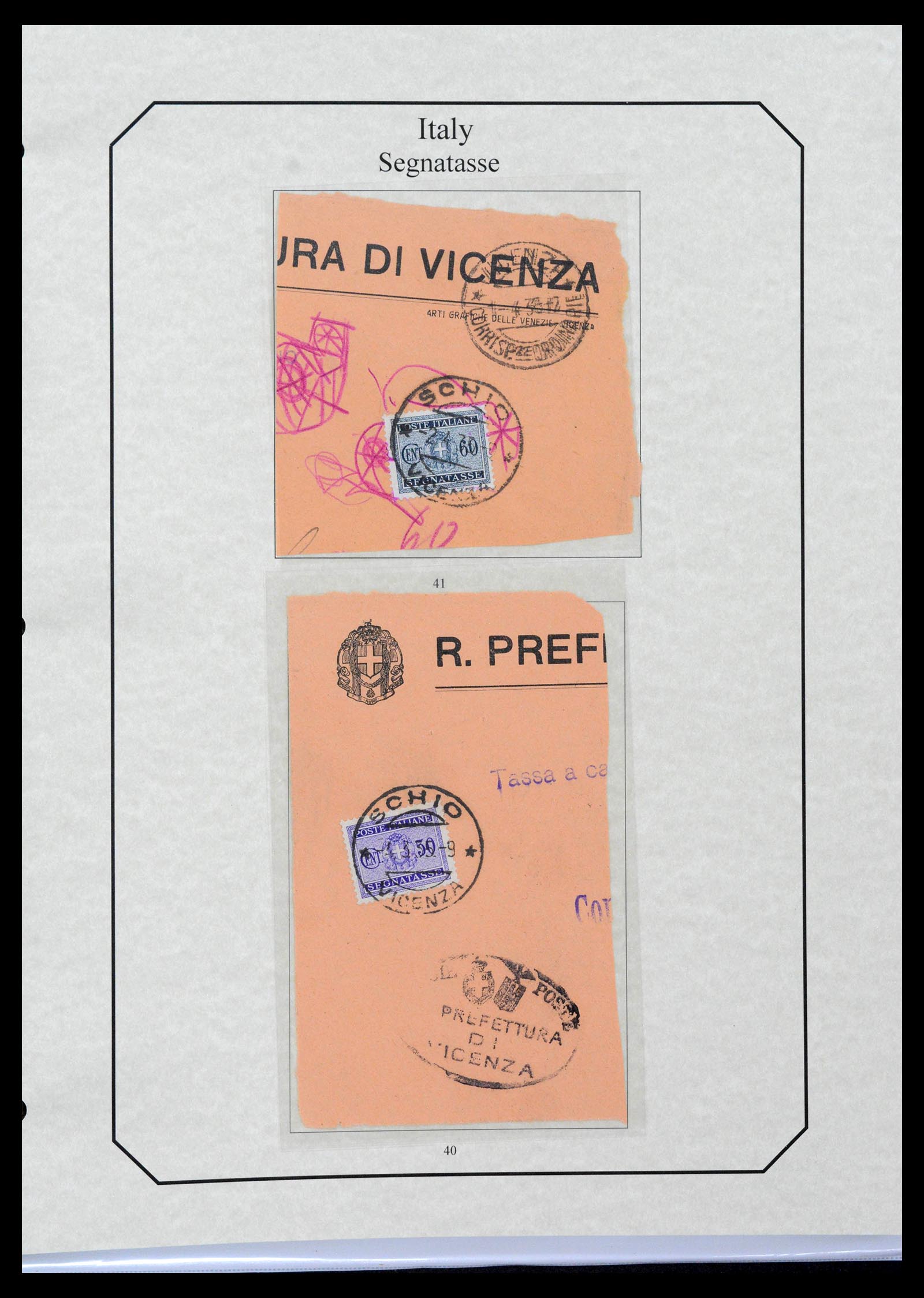 39022 0085 - Stamp collection 39022 Italy postage dues 1861-2000.