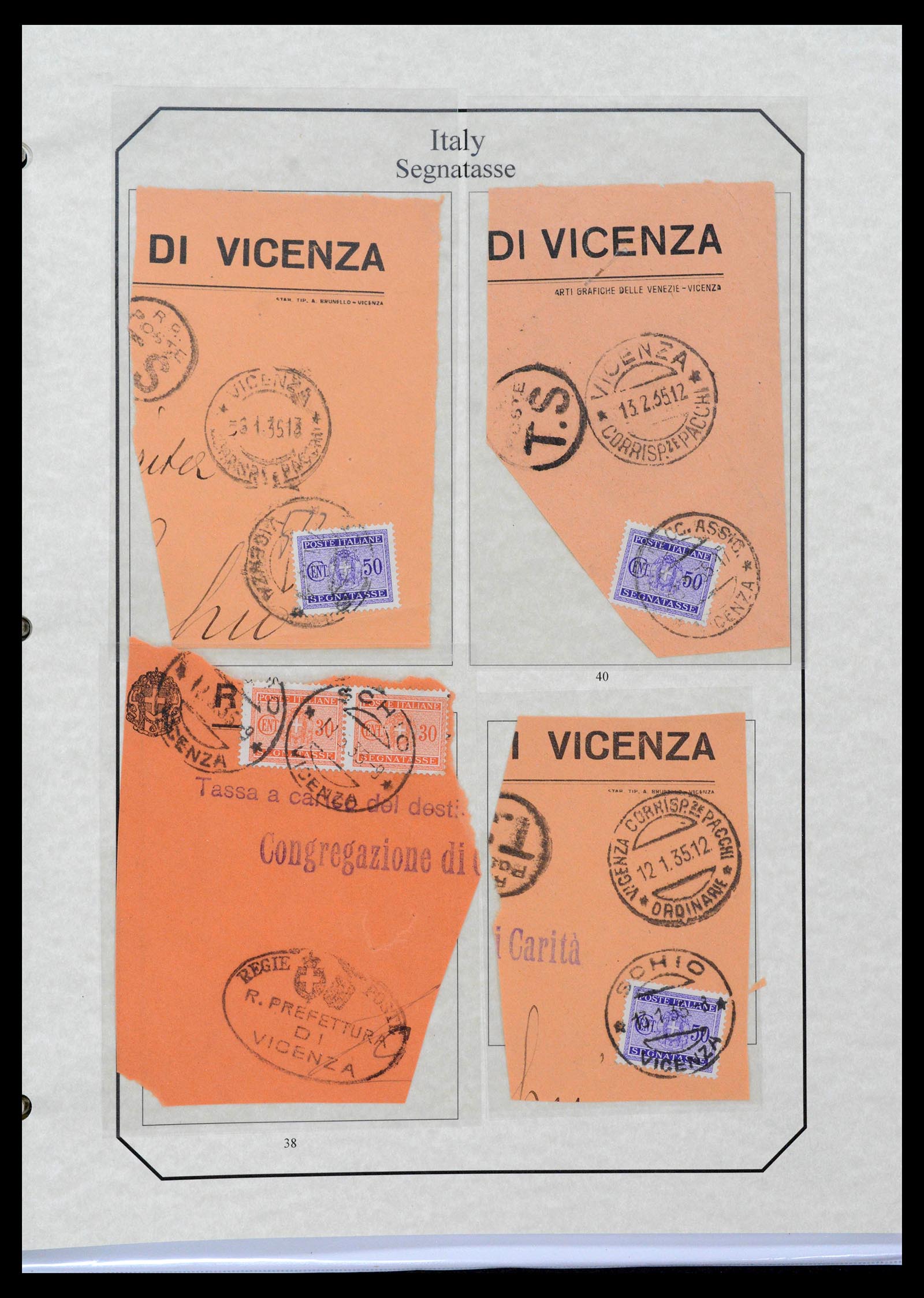 39022 0092 - Stamp collection 39022 Italy postage dues 1861-2000.
