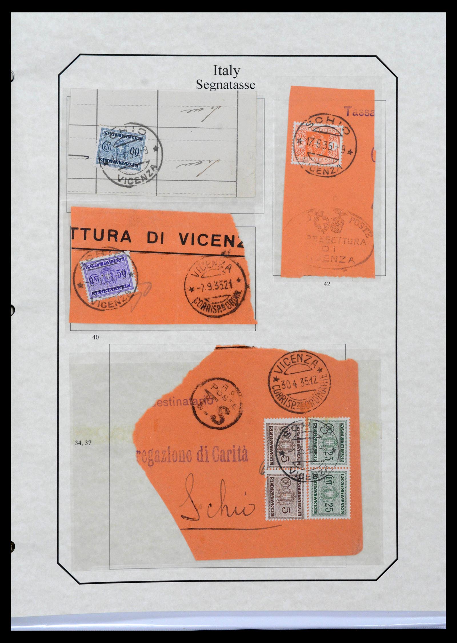 39022 0094 - Stamp collection 39022 Italy postage dues 1861-2000.