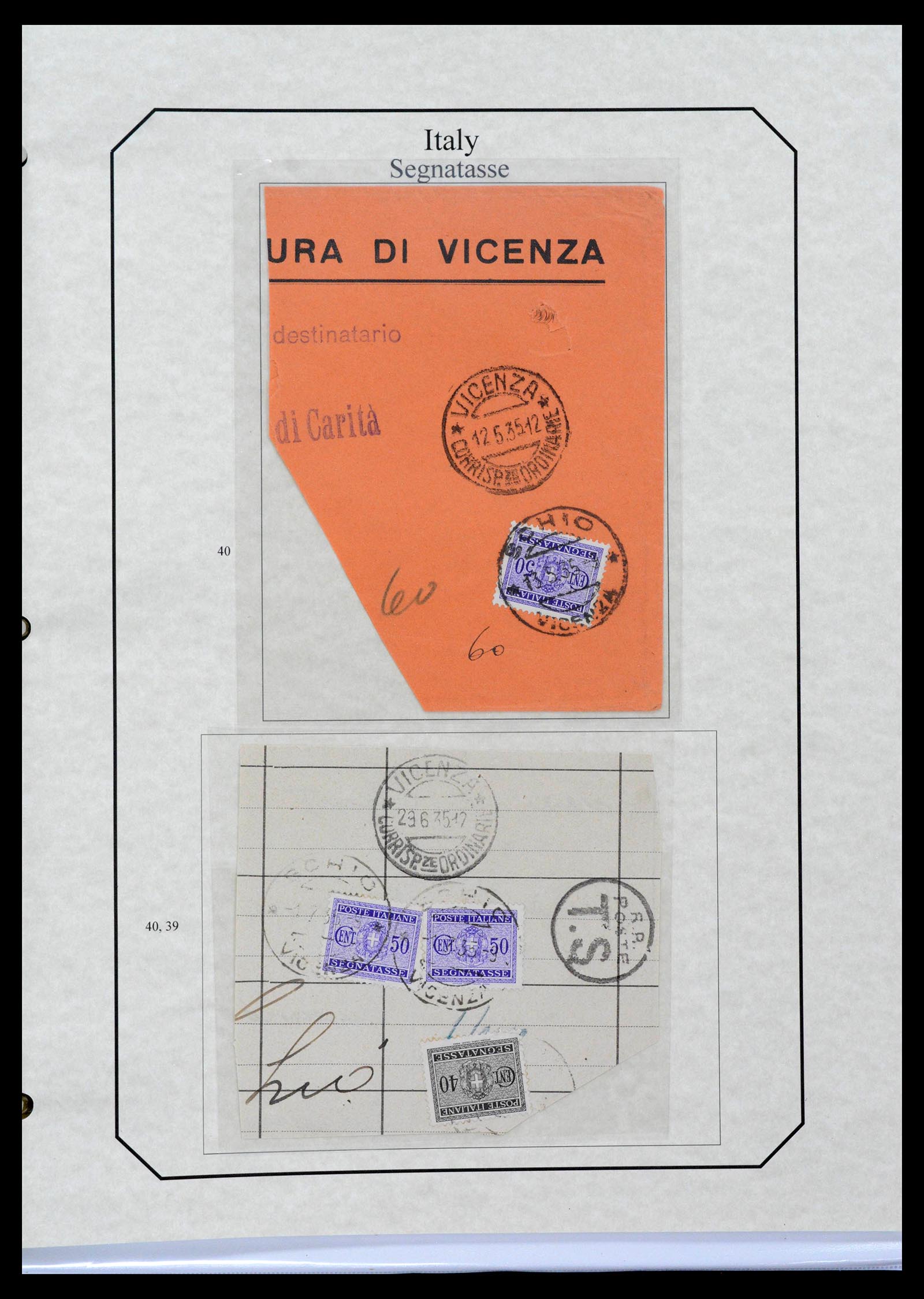 39022 0095 - Stamp collection 39022 Italy postage dues 1861-2000.