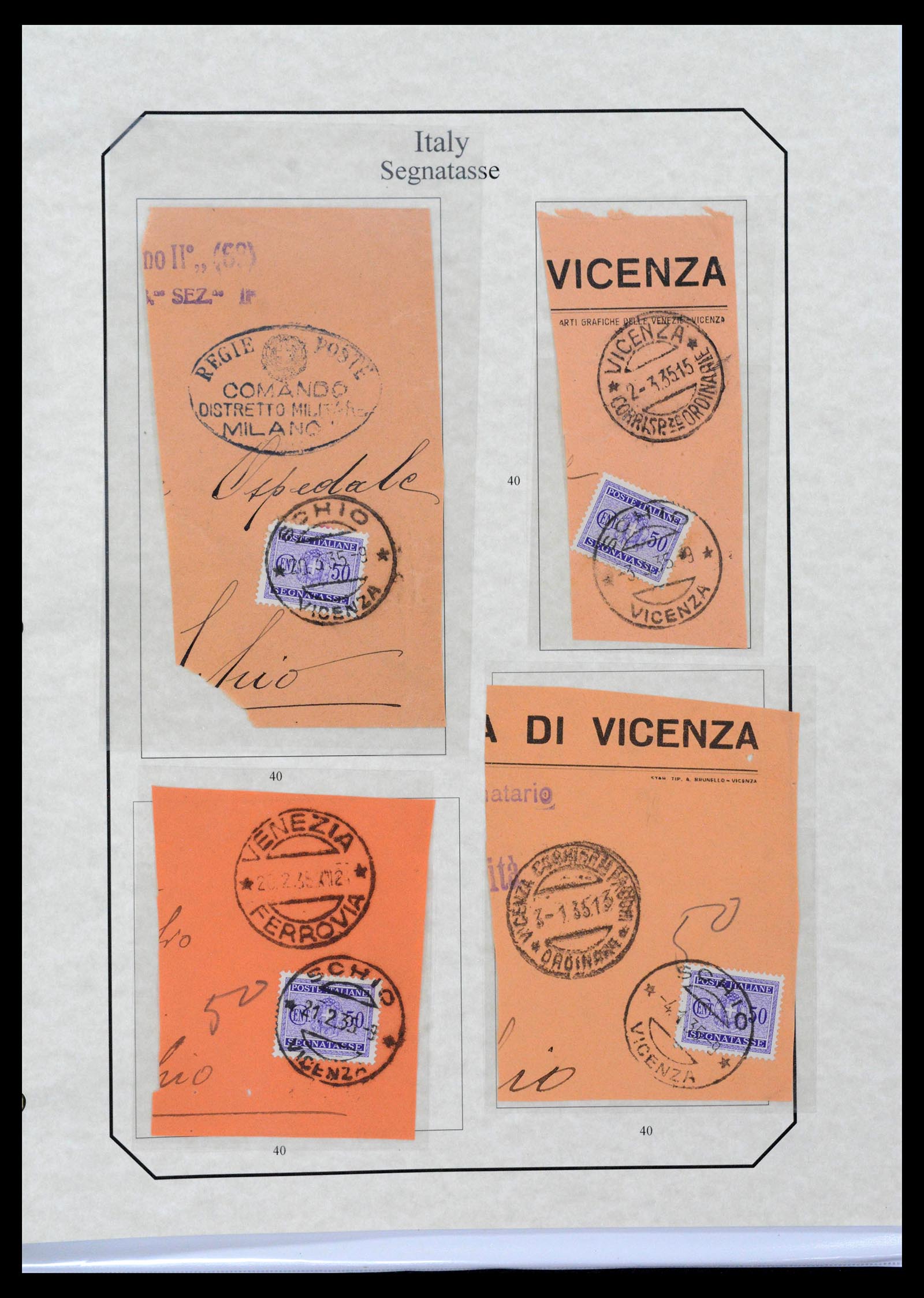39022 0096 - Stamp collection 39022 Italy postage dues 1861-2000.