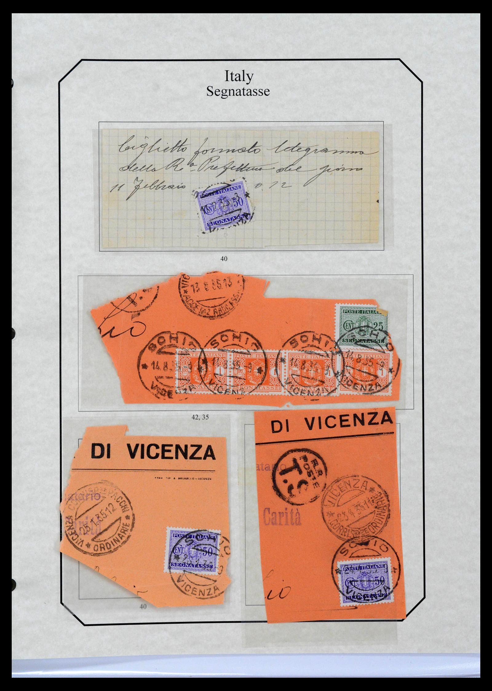 39022 0097 - Stamp collection 39022 Italy postage dues 1861-2000.