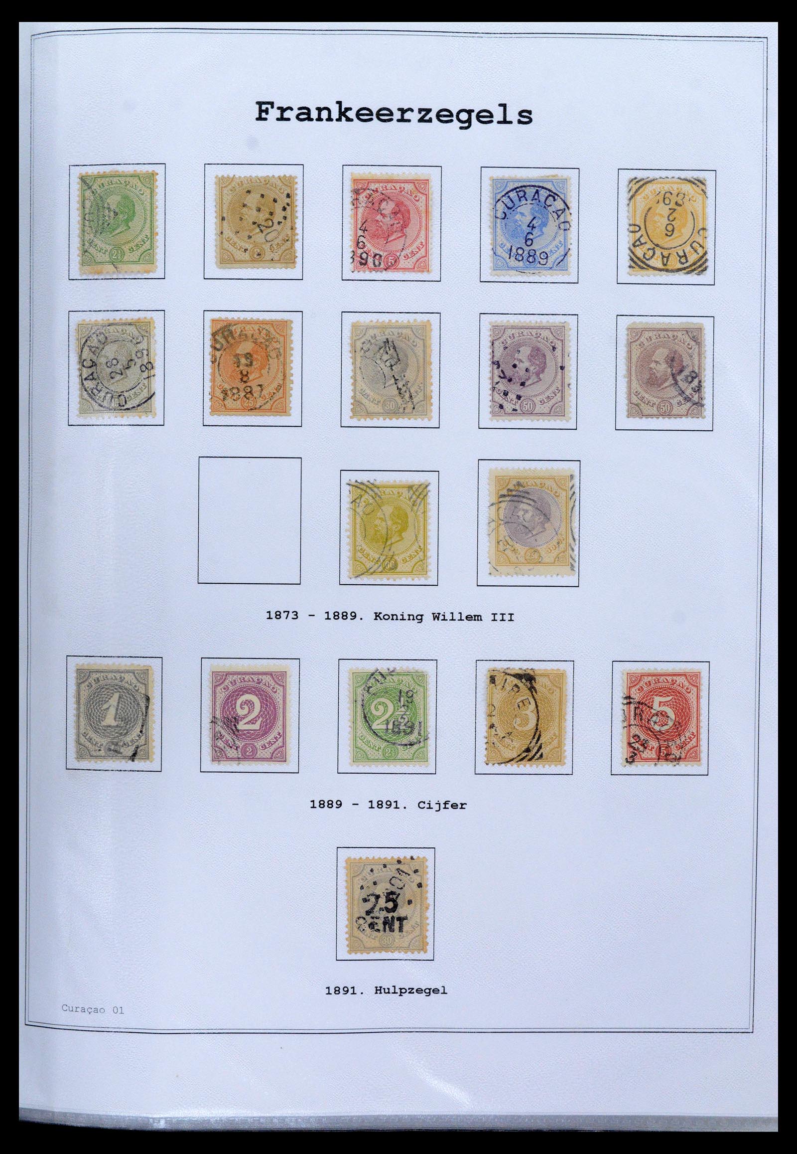 39024 0001 - Postzegelverzameling 39024 Curaçao/Antillen 1873-2006.