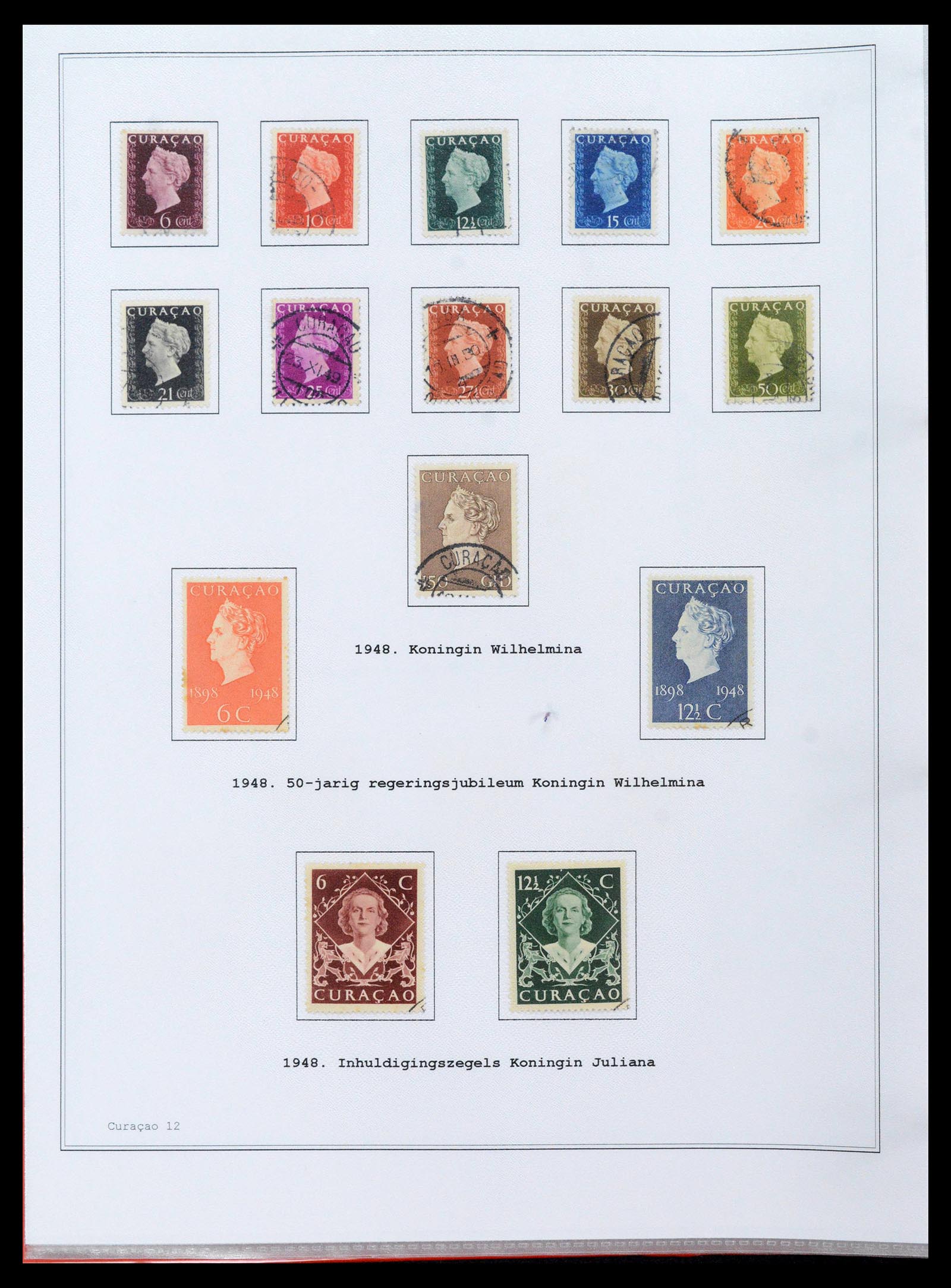 39024 0012 - Postzegelverzameling 39024 Curaçao/Antillen 1873-2006.