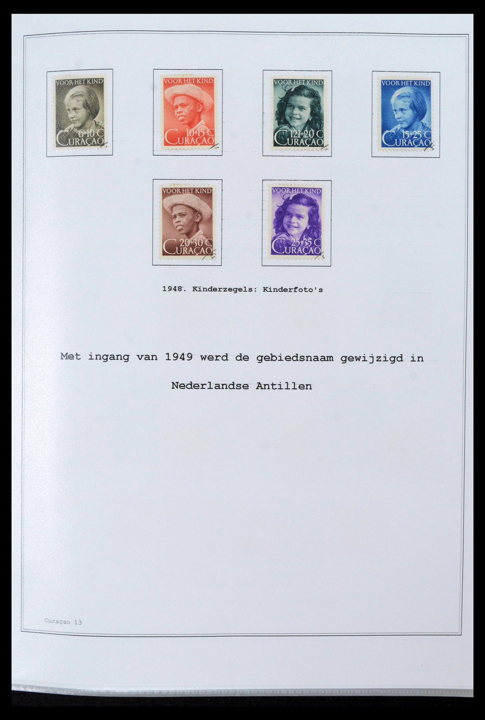 39024 0013 - Postzegelverzameling 39024 Curaçao/Antillen 1873-2006.