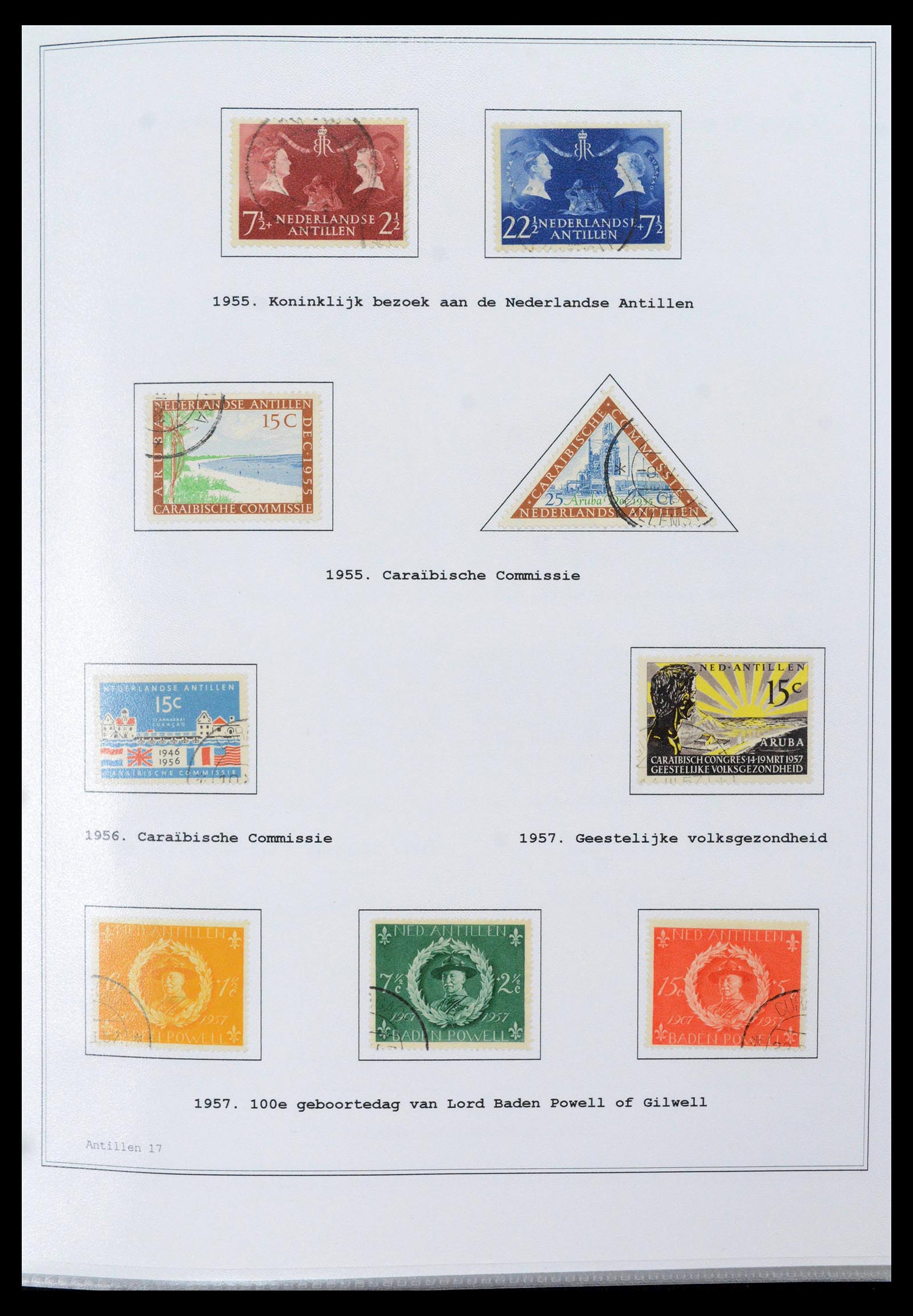 39024 0017 - Postzegelverzameling 39024 Curaçao/Antillen 1873-2006.