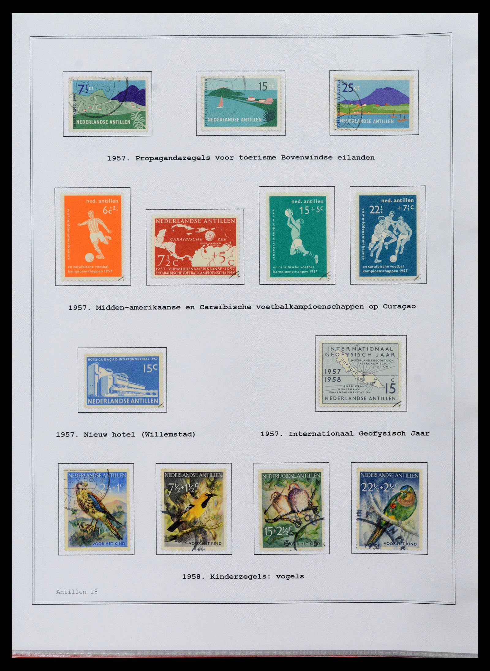39024 0018 - Postzegelverzameling 39024 Curaçao/Antillen 1873-2006.