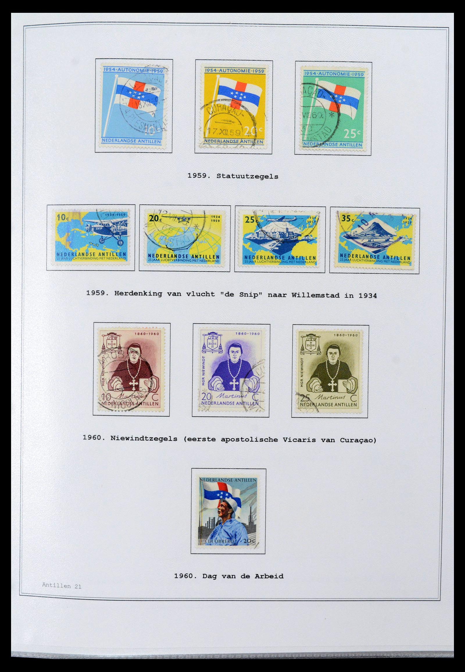39024 0021 - Stamp collection 39024 Curaçao/Antilles 1873-2006.