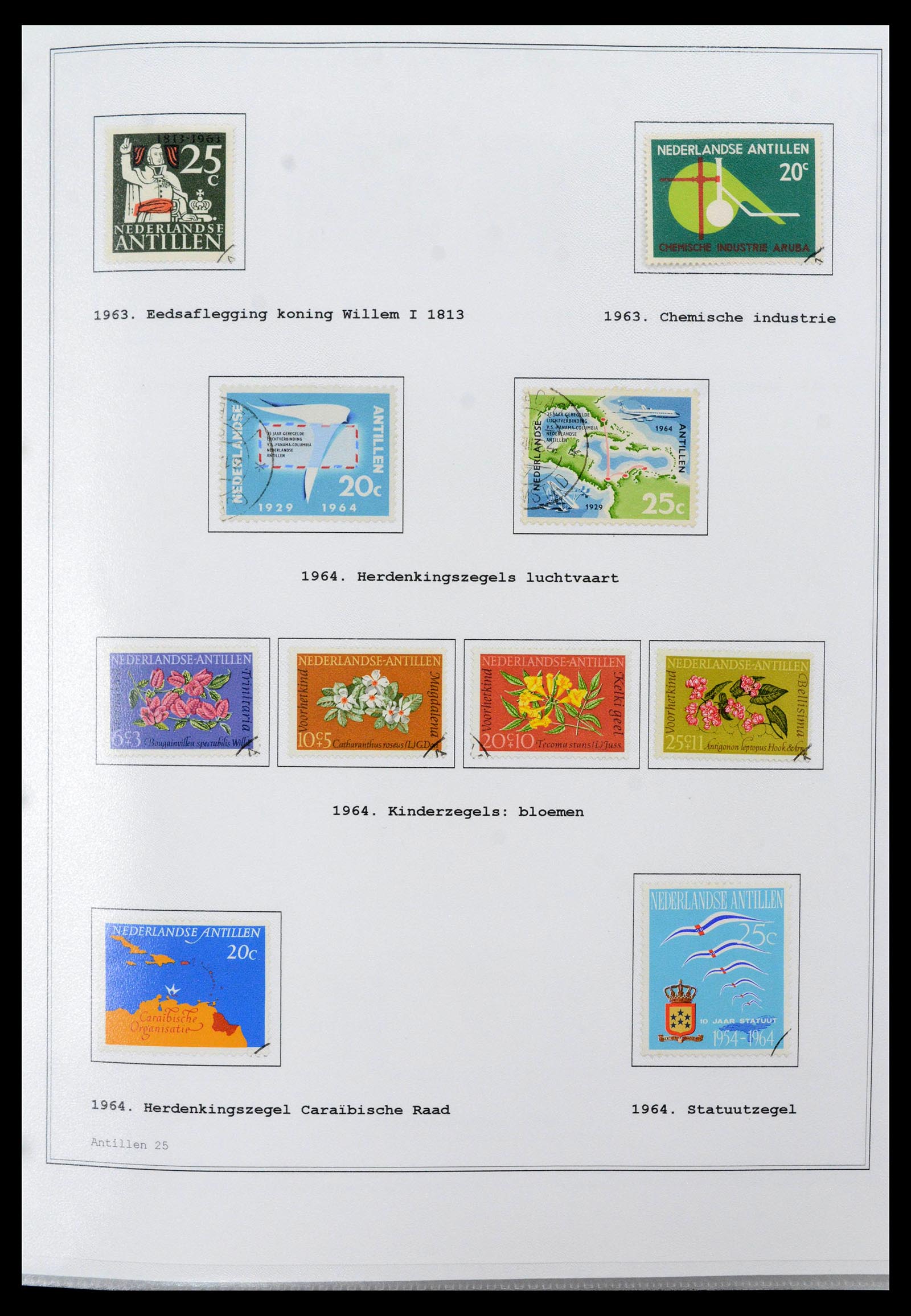 39024 0025 - Stamp collection 39024 Curaçao/Antilles 1873-2006.