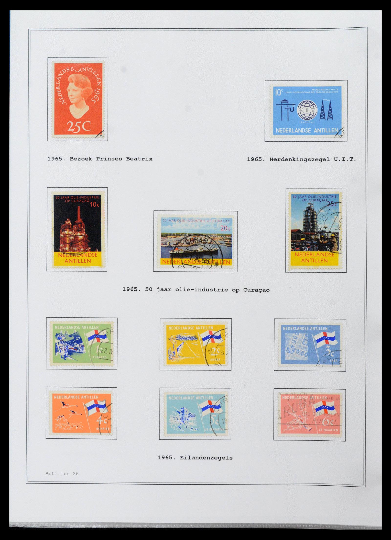 39024 0026 - Stamp collection 39024 Curaçao/Antilles 1873-2006.