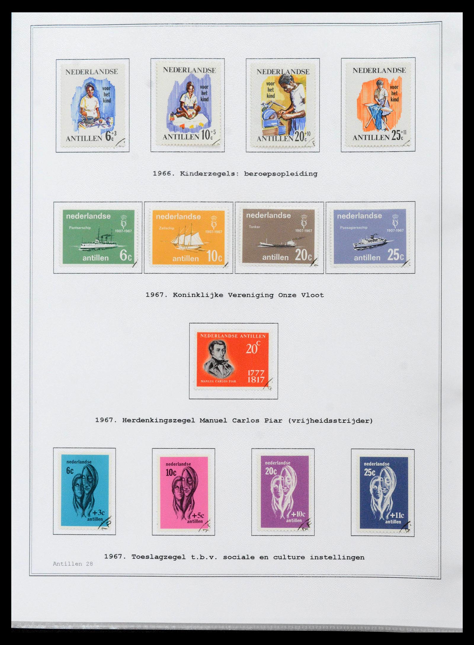 39024 0028 - Stamp collection 39024 Curaçao/Antilles 1873-2006.